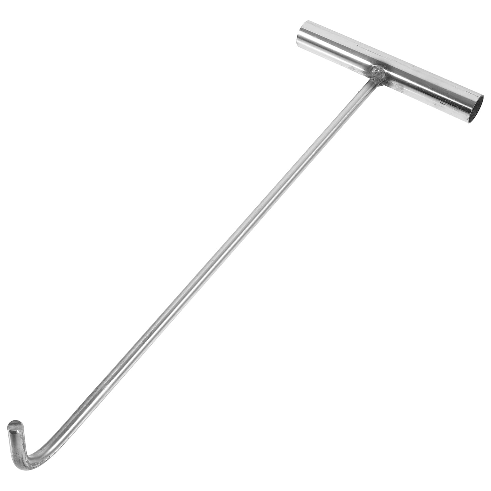 DOITOOL 15 Inch Heavy Duty Stainless Steel Manhole Cover Hook - Storm Drain Lifting Tool for Sewer, Utility & Maintenance Work - Durable Hand Hook for Manhole Covers, Grates & Drainage Systems