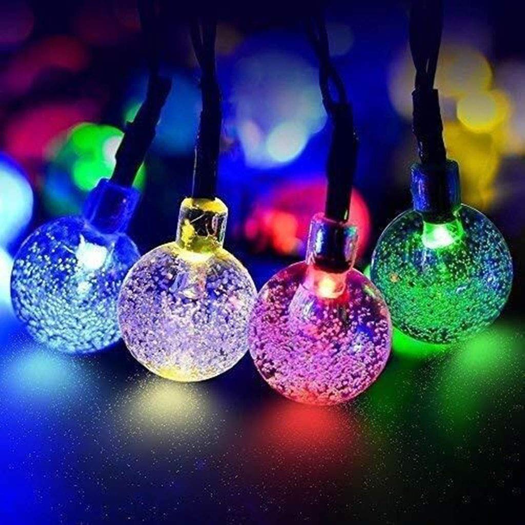 WDWL 20m 200LED Solar String Lights - Waterproof Outdoor LED Fairy Lights for Wedding, Birthday, Christmas Party Decorations | Color Changing Solar Powered Garden Patio Lights for Backyard, Balcony & Festive Events