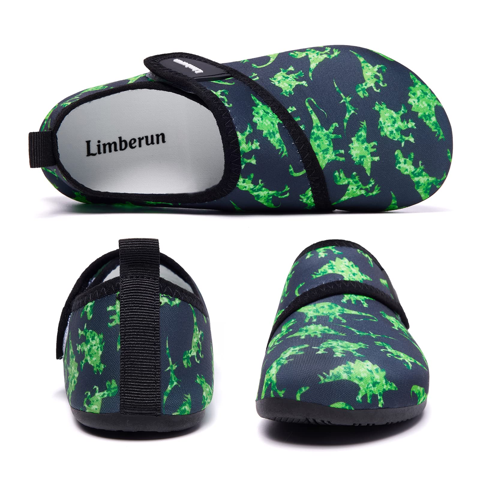 **Limberun Kids Water Shoes for Boys & Girls - Quick-Dry Barefoot Swim Shoes, Non-Slip Aqua Socks for Toddler Beach, Pool & Sports Activities**