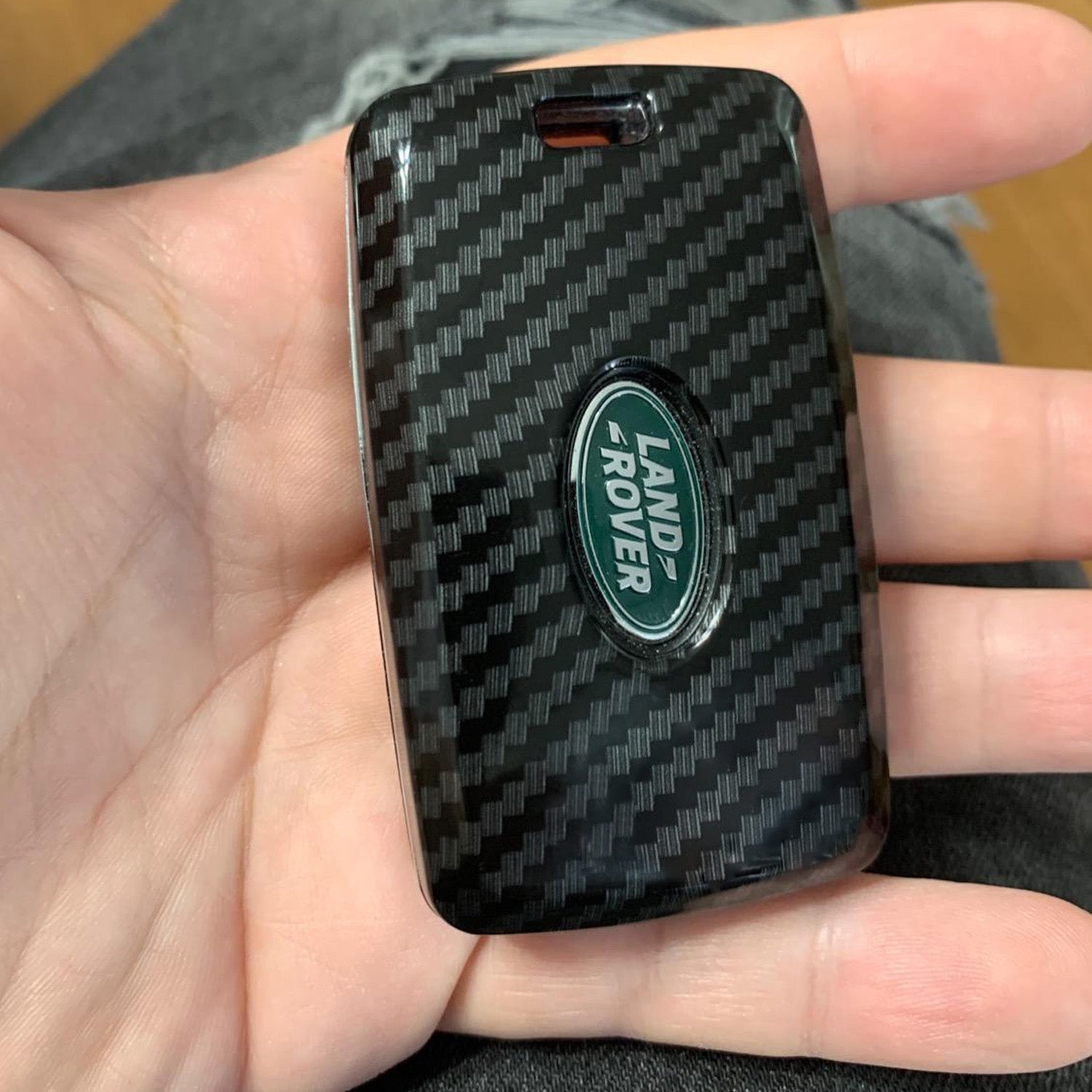 Premium Carbon Fiber Key Fob Case Cover for 2018-2023 Land Rover Range Rover Sport & Discovery - Durable Protection & Stylish Accessory (Perfect for Daily Use, Travel & Car Enthusiasts)