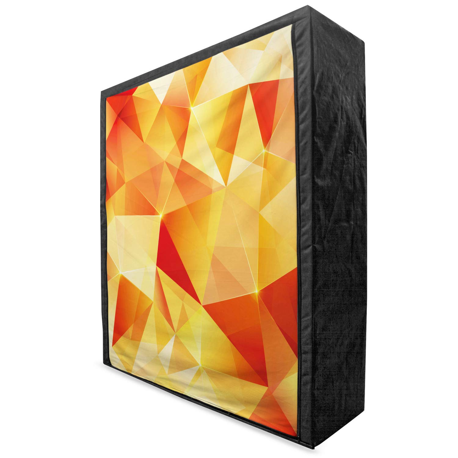 Ambesonne Abstract Geometric Fabric Wardrobe - Portable Clothing Organizer with Shelves, 59