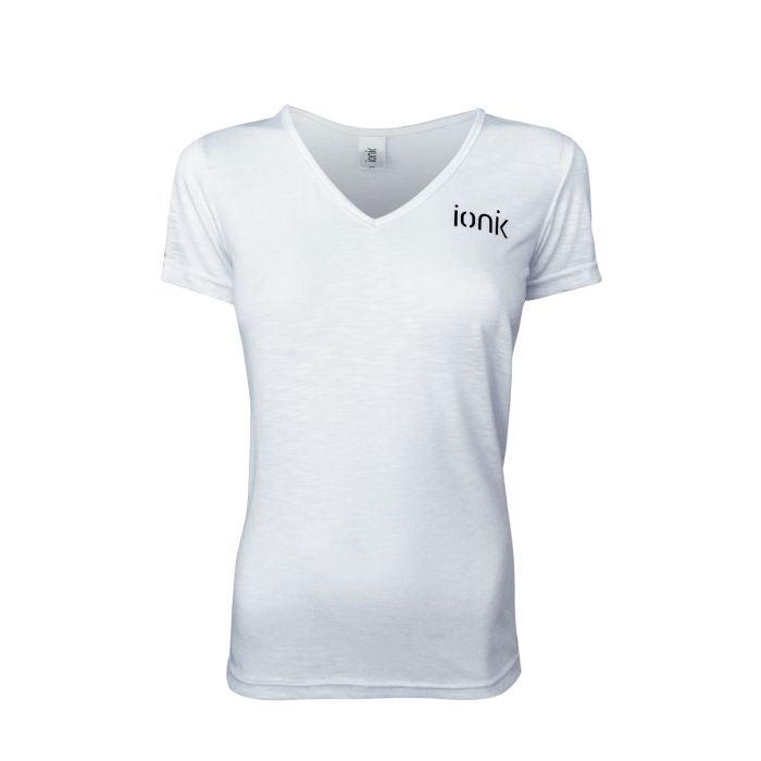 Ionik 2022 Women's 1252T V-Neck T-Shirt - Soft Cotton Casual Tee for Everyday Wear, Work & Outfits