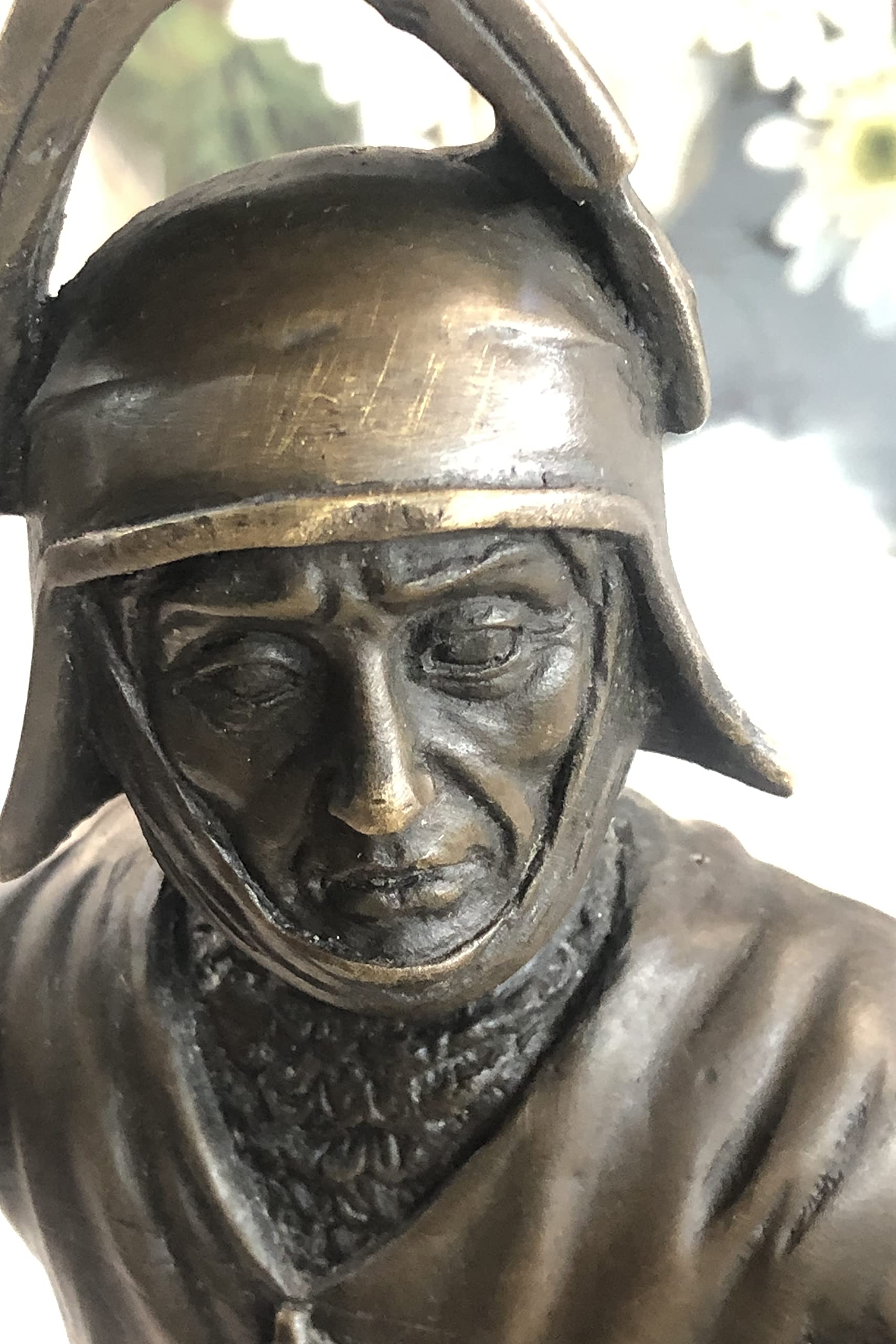 Handmade Japanese Samurai Warrior Bronze Sculpture - Kamiko Heavy Art Hot Cast Statue | Perfect for Home Decor, Office Display, and Gift for History Enthusiasts