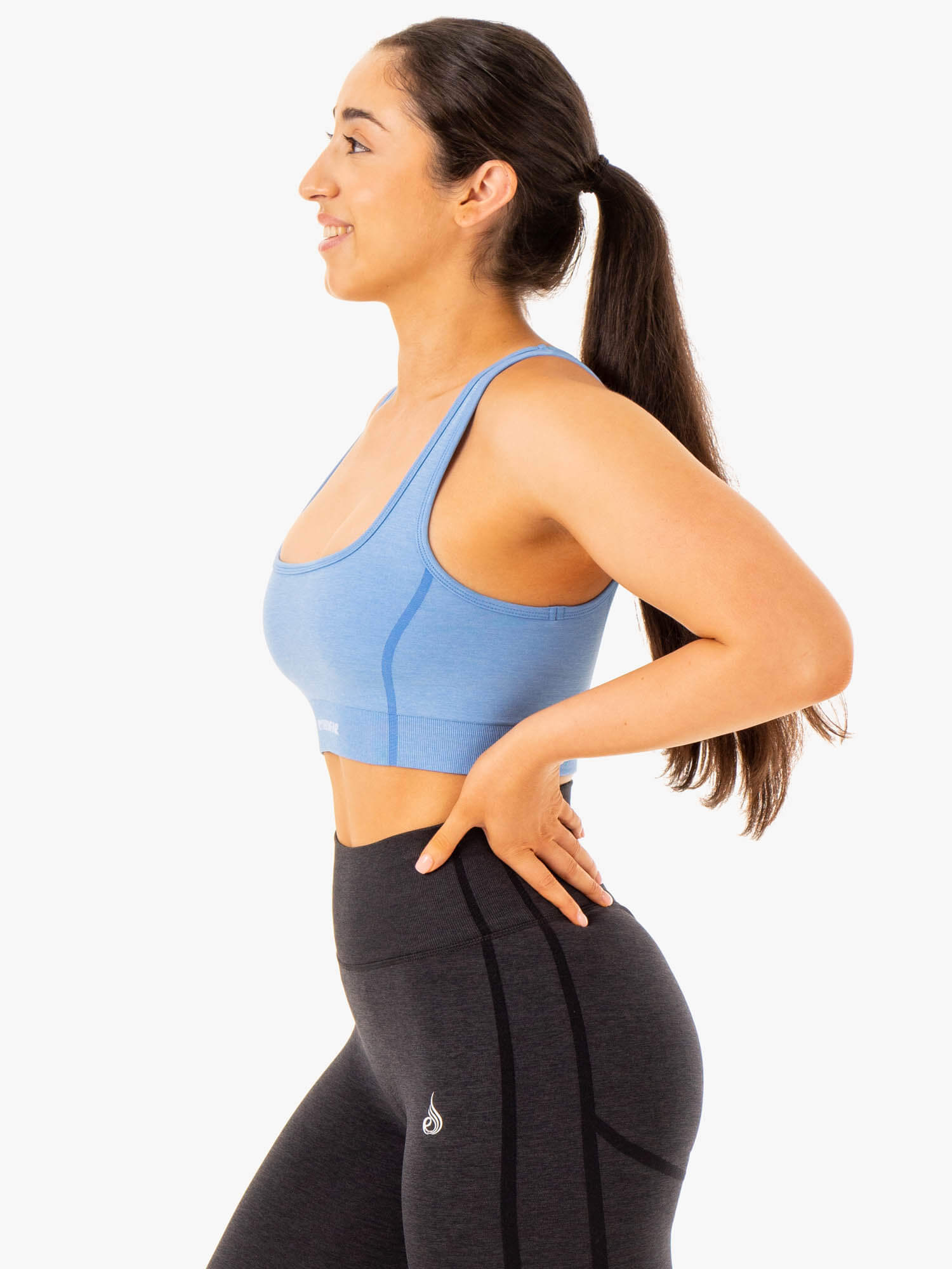 High Support Seamless Sports Bra for Women - Comfortable & Breathable Workout Top - Perfect for Yoga, Running & Gym - Blue