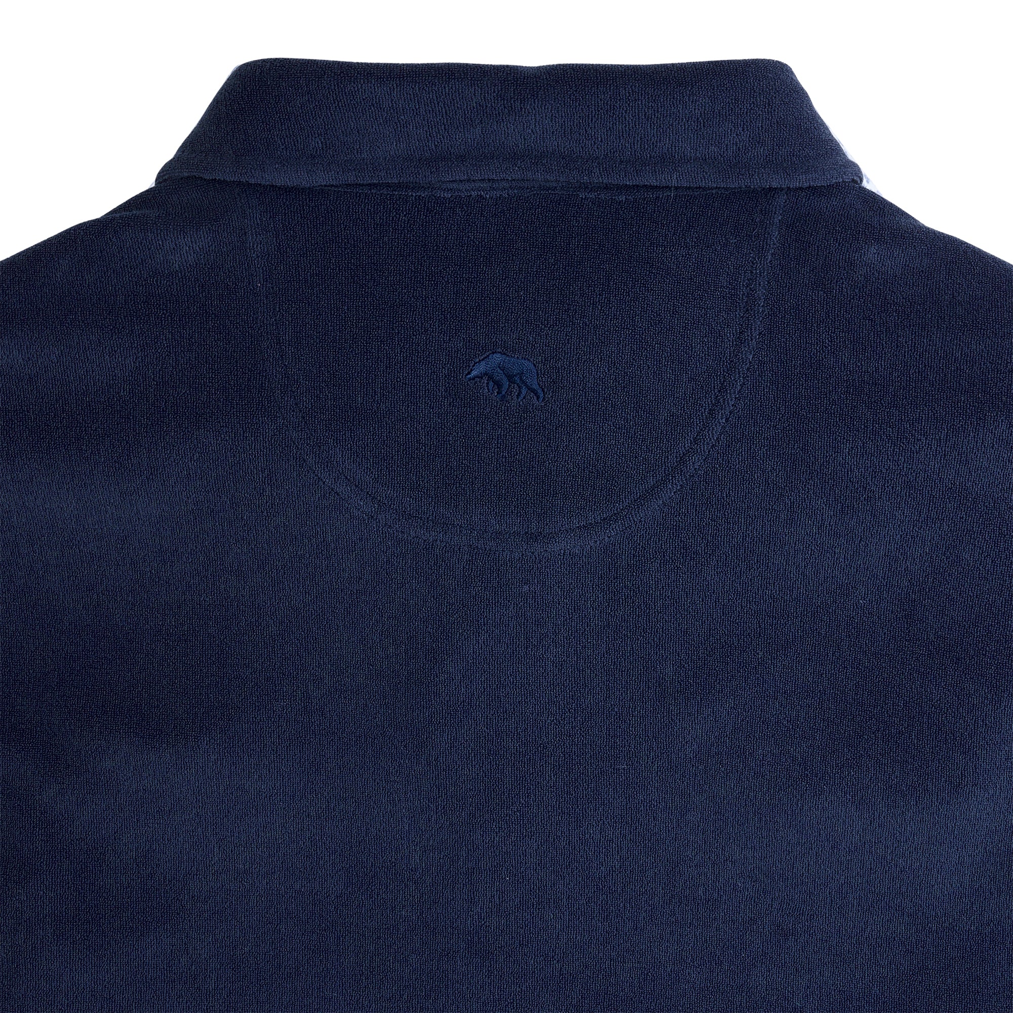 Navy Academy Embroidered Lawn Terry Polo Shirt - Breathable Cotton Golf Shirt for Men - Perfect for Golf, Casual Wear & Summer Outings