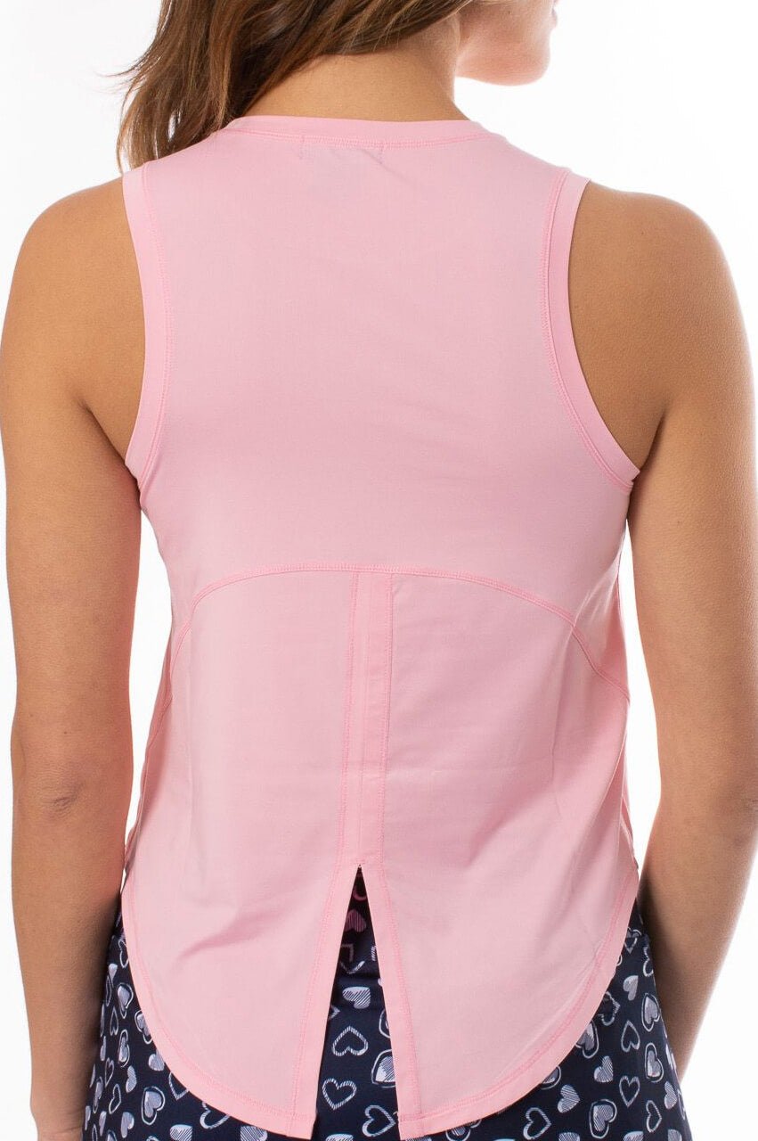 Light Pink Sleeveless Sport Tie Top for Women - Athletic Yoga Workout Tank Top - Gym Running Fitness Apparel - Perfect for Yoga, Pilates & Summer Outdoor Activities