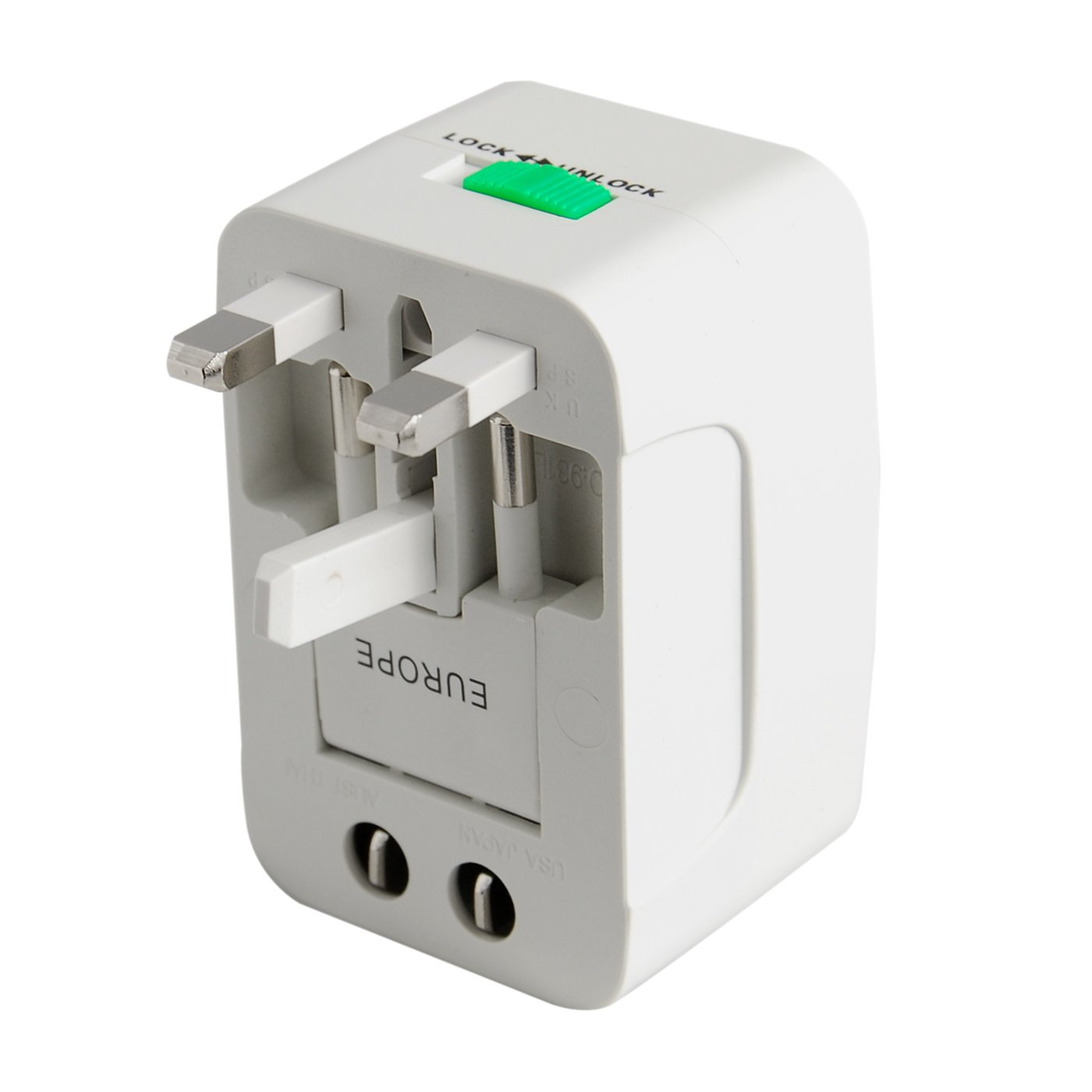 Universal All-in-One AC Wall Power Outlet Converter Adapter - Worldwide Travel Adapter for Laptops, Phones & Devices - Perfect for Hotels, Airports & International Travel