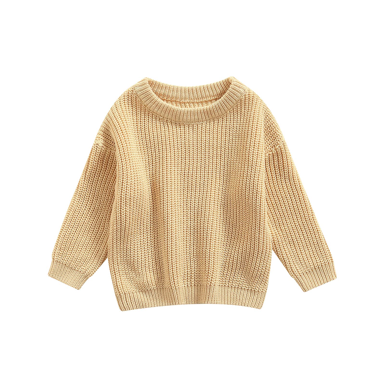 Baby Knit Sweater for Boys & Girls - Soft Long Sleeve Pullover for Infants & Toddlers | Fall Winter Warm Knitwear in Multiple Colors | Perfect for Playdates & Family Outings