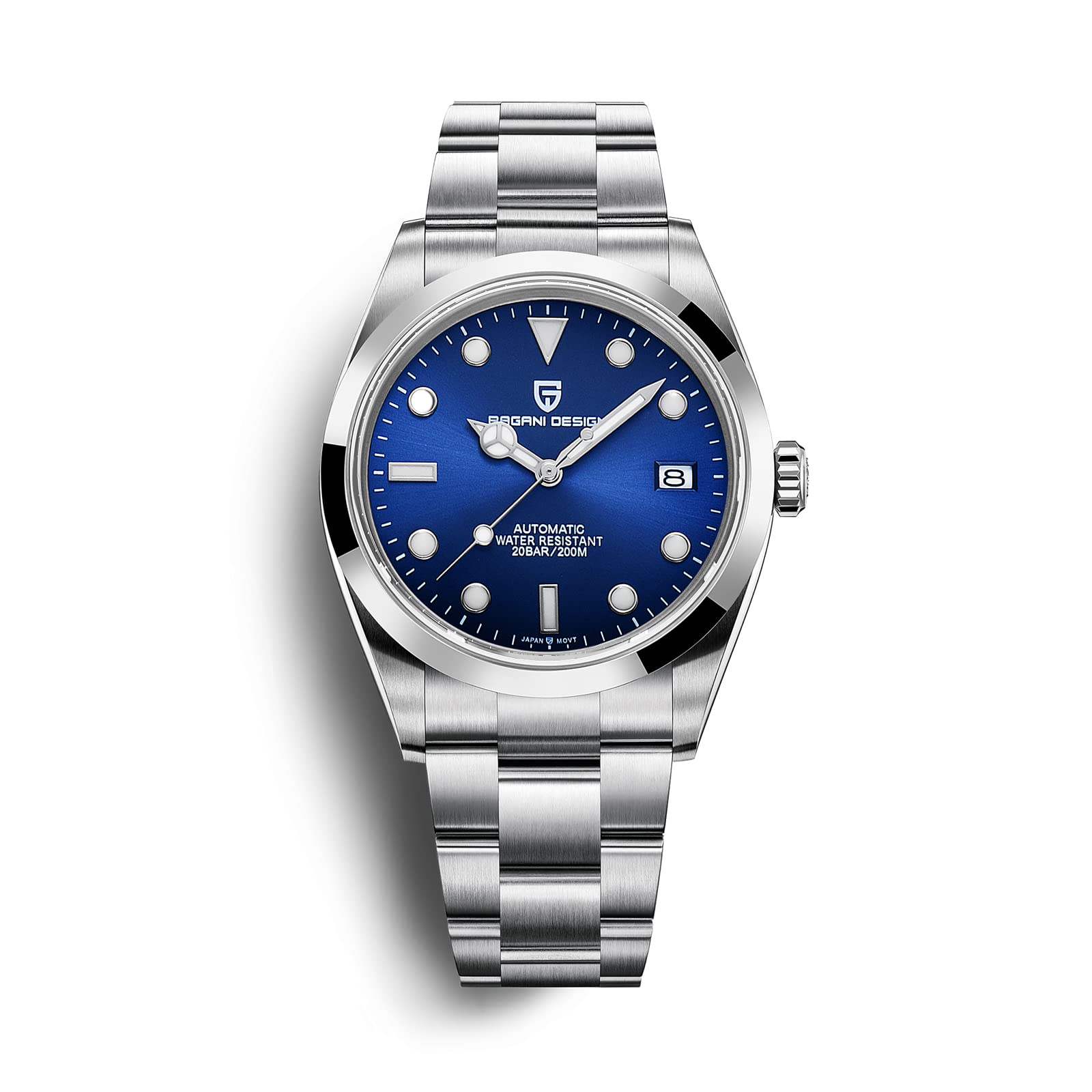 Pagani Design Men's Automatic Diver Watch - 40MM Stainless Steel Waterproof Wristwatch with Sapphire Glass | Perfect for Diving, Swimming & Everyday Wear