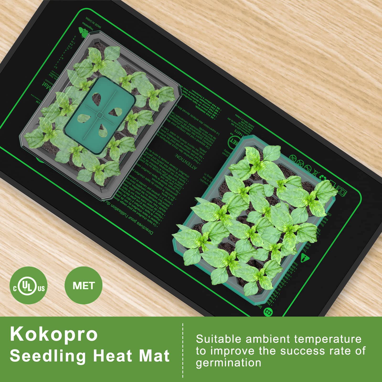 KOKOPRO 2 Pack Waterproof Seedling Heat Mat - 10