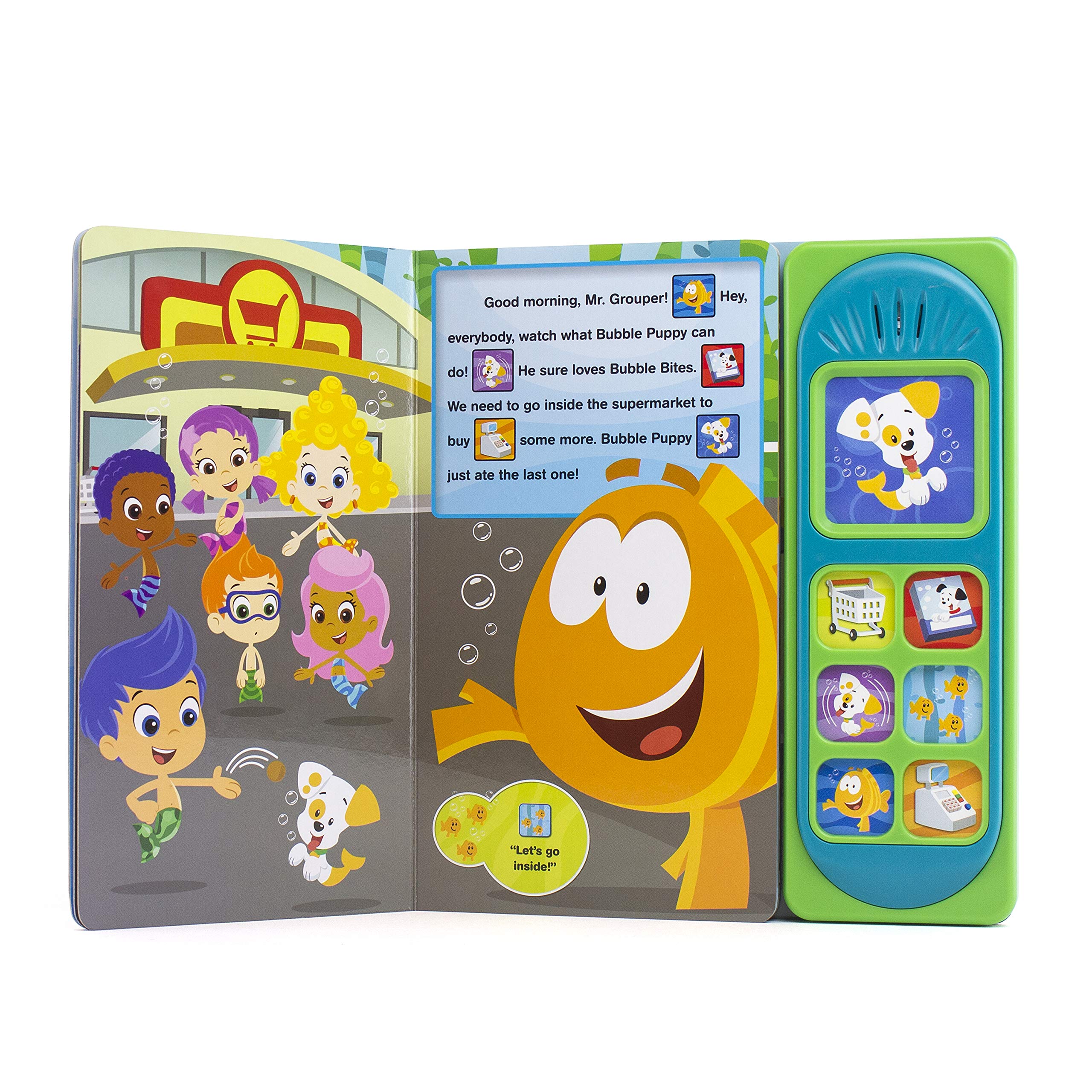 Nickelodeon Bubble Guppies Interactive Sound Book - Good Boy, Bubble Puppy! PI Kids Play-a-Sound Children's Educational Toy - Perfect for Storytime, Preschool Learning & Toddler Bedtime Reading