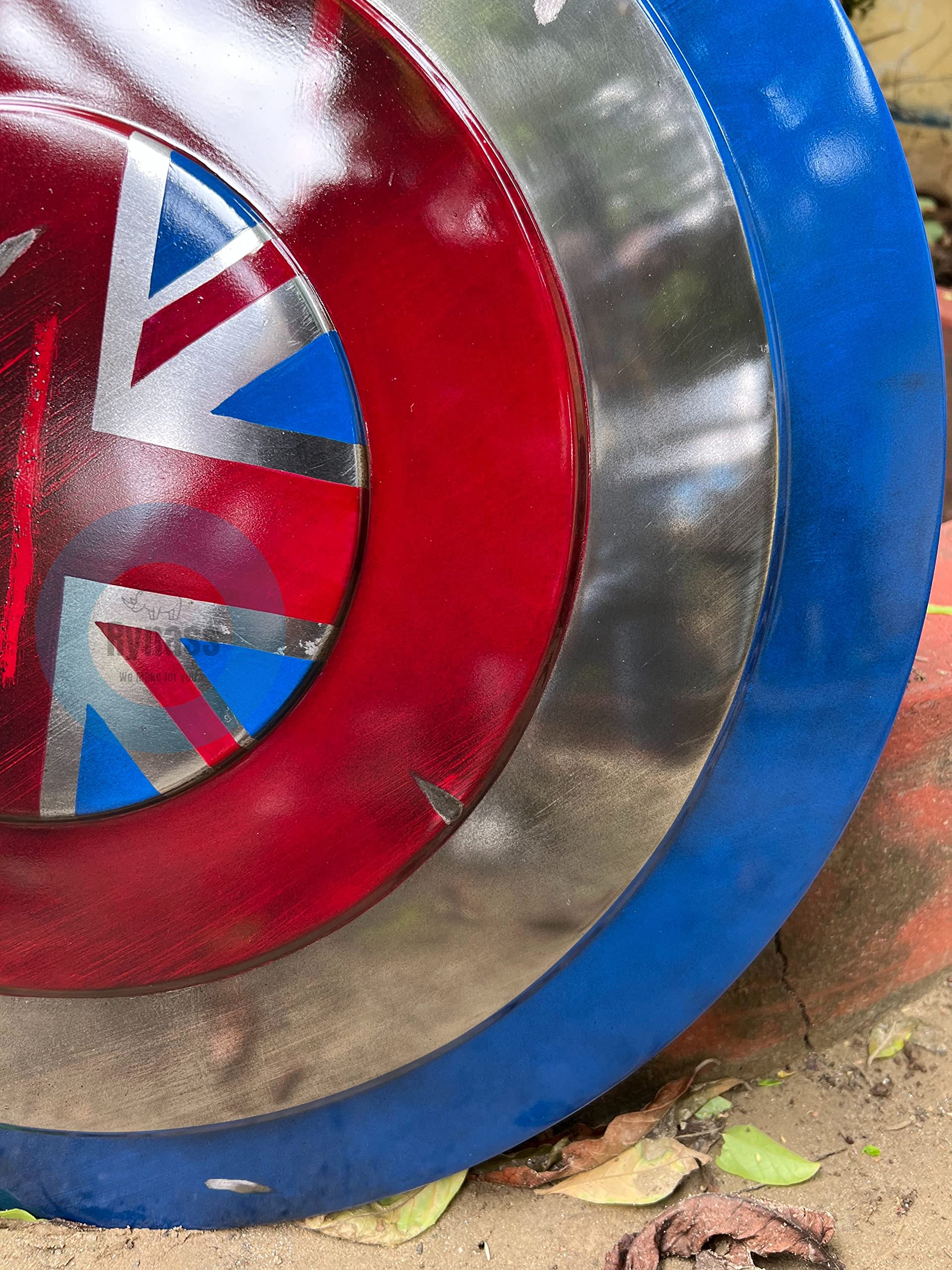 Rynass Carter Shield - Superhero Cosplay Shield, Battle-Ready Metal Prop Replica (22 Inches) | Perfect for Marvel Fans, Cosplay Events & Collectors | Durable Screen-Accurate Design for Adults & Superhero Enthusiasts