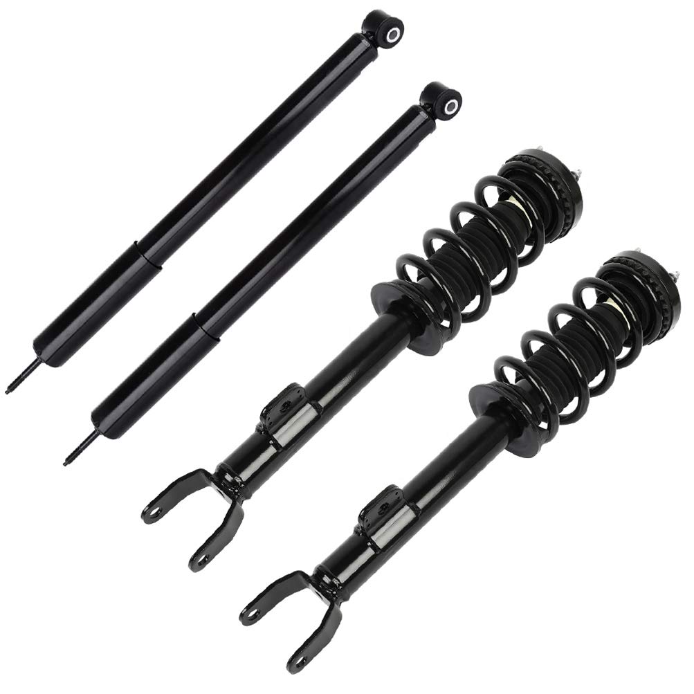 ECCPP Complete Front & Rear Strut Assembly with Spring & Shock Absorber - Compatible with 2012-2017 Dodge Challenger & 2011-2017 Dodge Charger (Set of 4) - Smooth Ride & Enhanced Handling for Daily Commute & Performance Driving