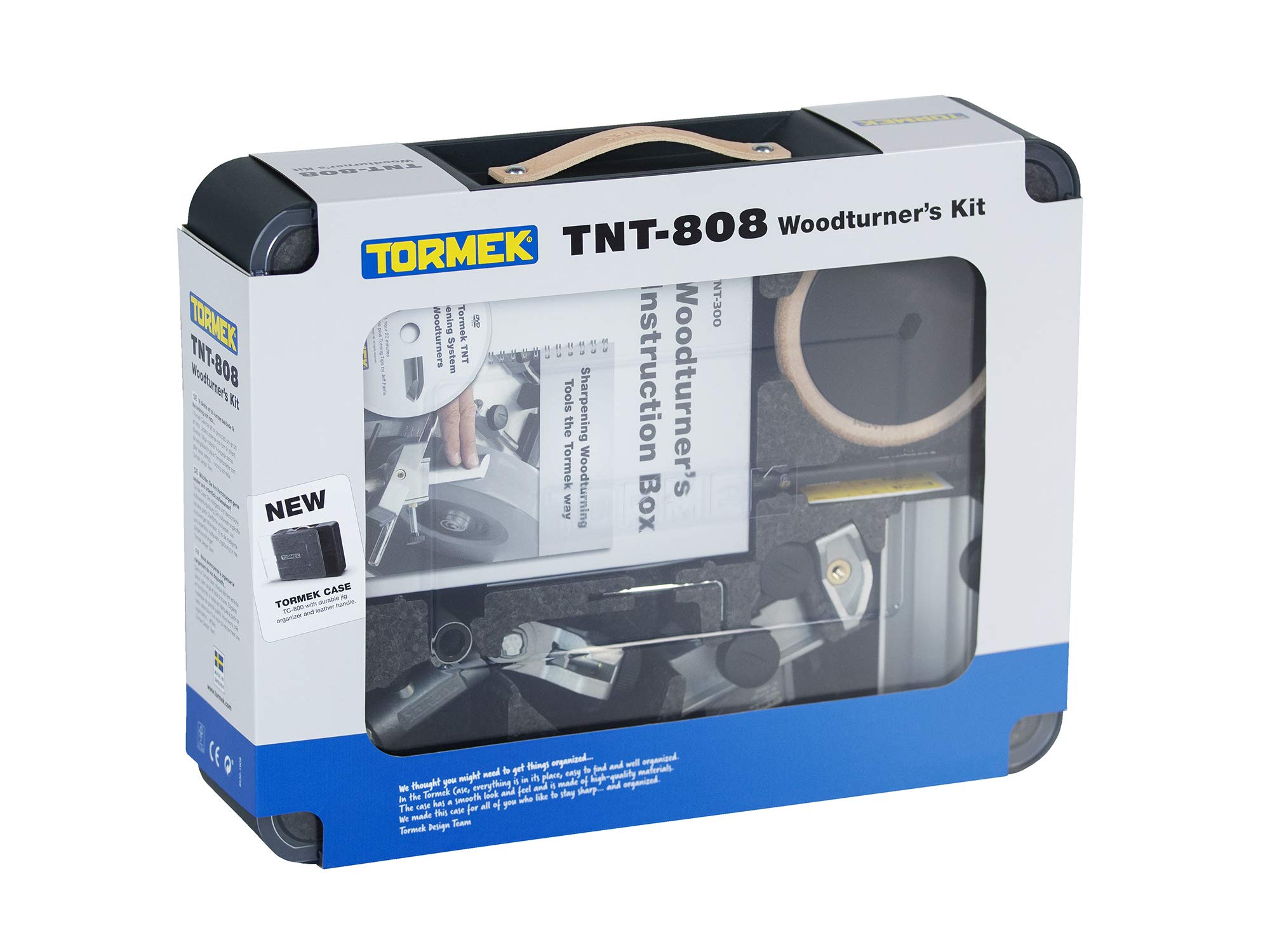 Tormek T-8 Magnum Sharpening System Kit with HTK-806 Hand Tool Kit & TNT-808 Woodturner's Kit - Professional Sharpener for Chisels, Knives, Woodturning Tools (US Version) - Perfect for Woodworking, Carpentry, and DIY Projects