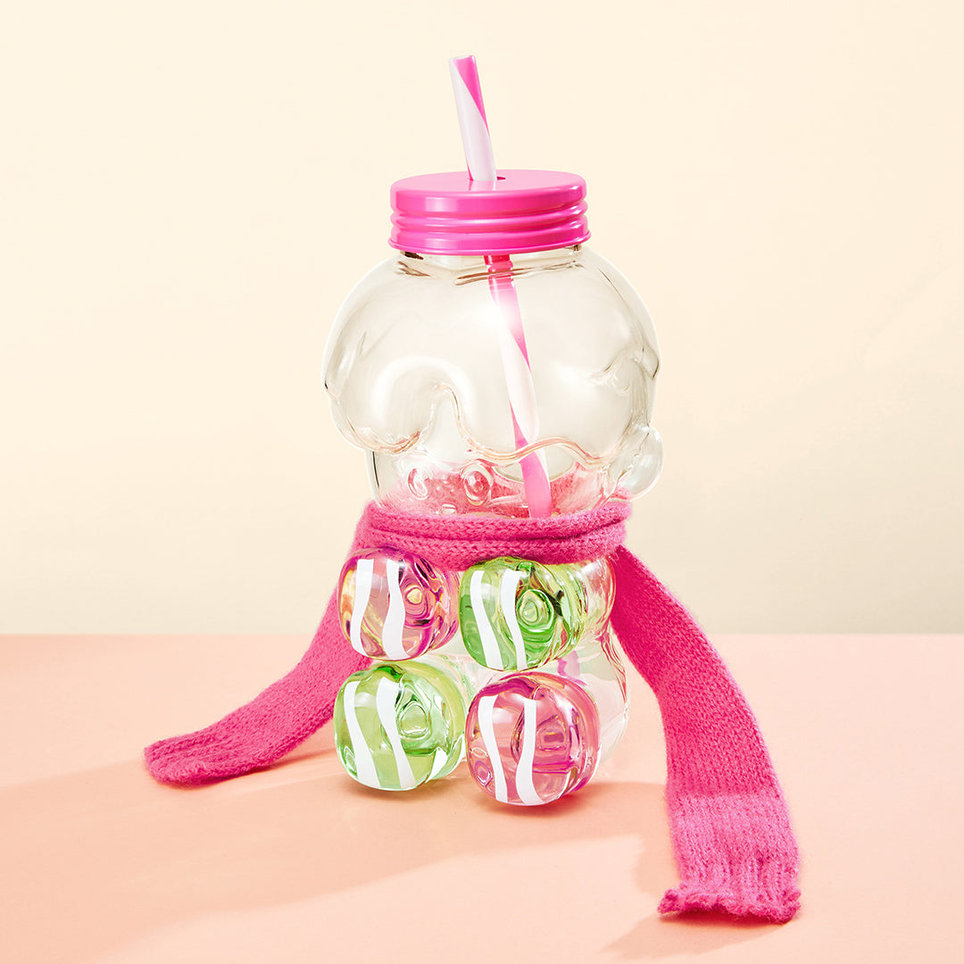 POP MART Pino Jelly Make a Wish Series Straw Cup - Cute Collectible Figure with Drink Accessory for Anime Fans, Office Desk Decor & Gift Idea