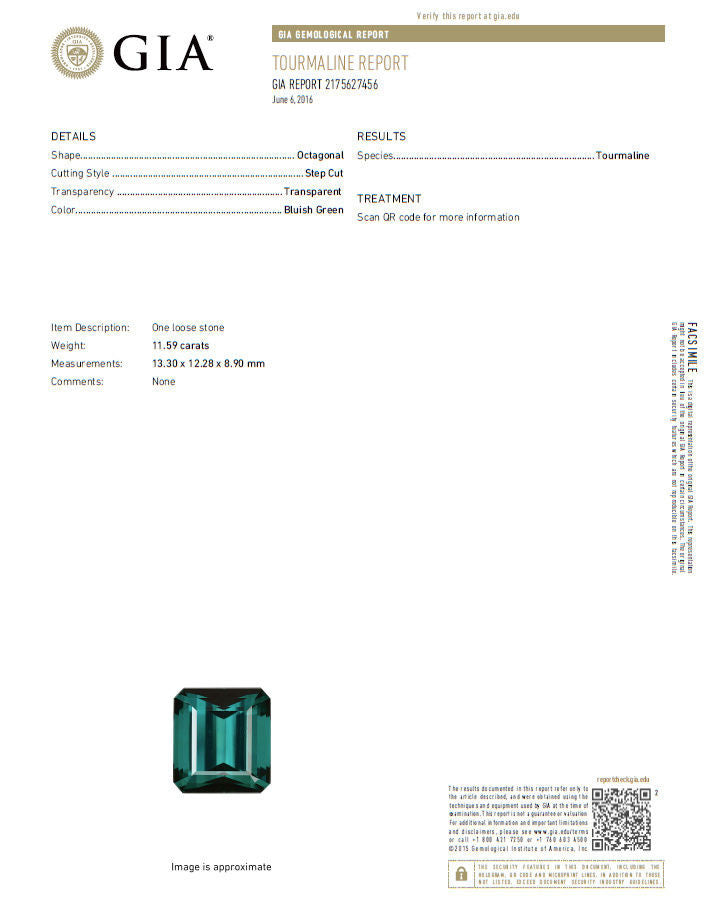 GIA Certified 13.59 Carat Natural Vivid Blue Green Tourmaline Diamond Ring in 18K Gold - Perfect for Engagement, Anniversary & Luxury Jewelry Gifts