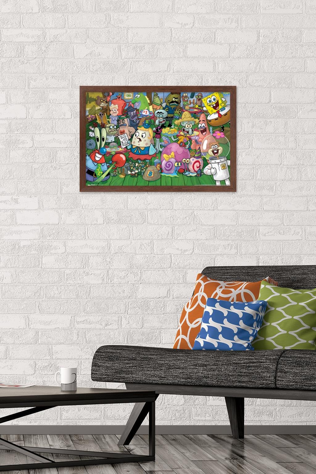 Trends International Nickelodeon Spongebob SquarePants Framed Wall Poster - 14.725