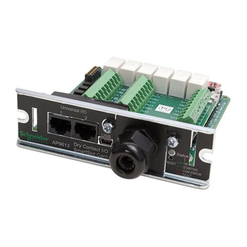 APC by Schneider Electric AP9613 Relay I/O SmartSlot Card - Network Monitoring & Power Management for Data Centers & IT Equipment