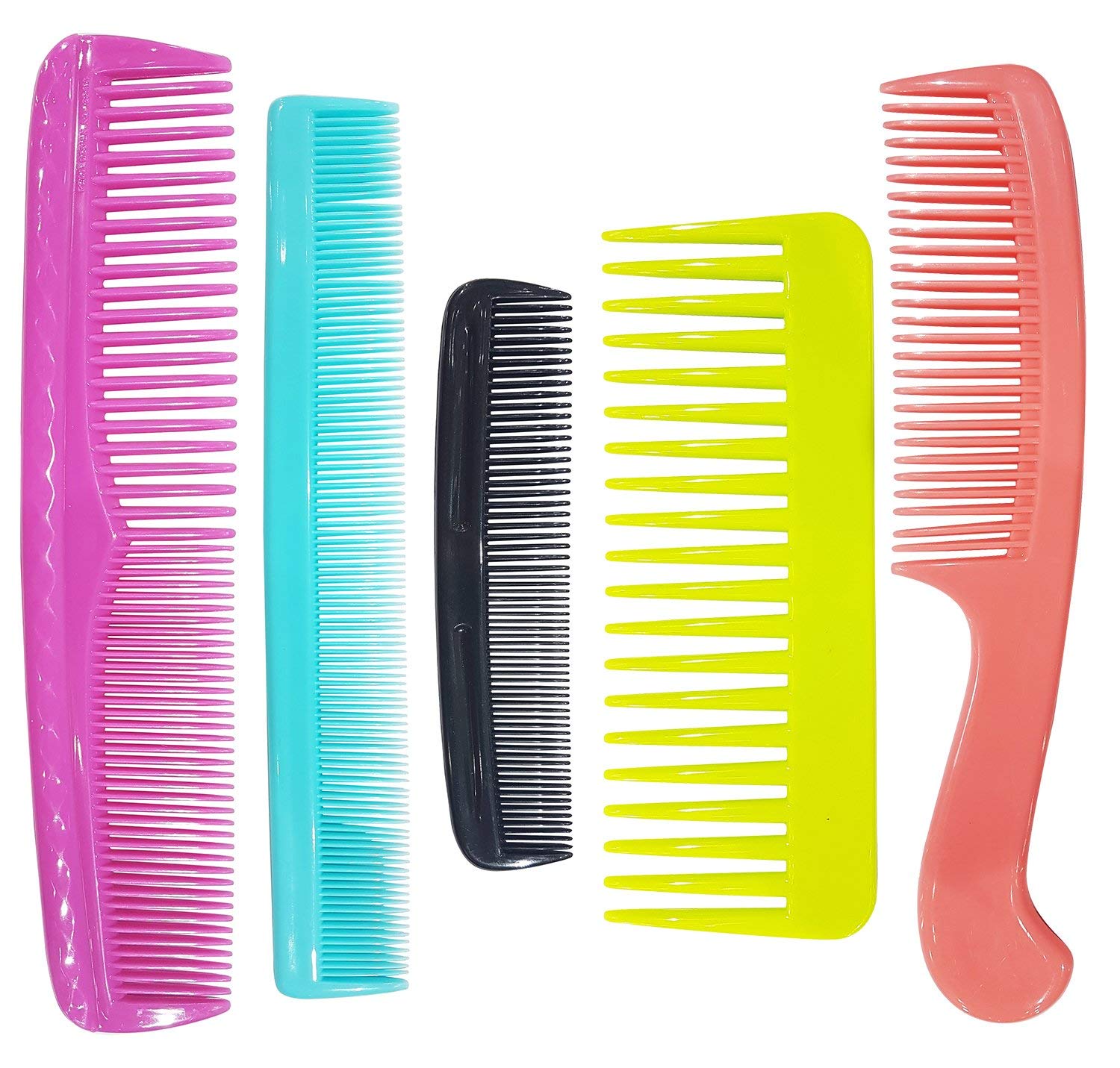 Foreign Holics 5-Piece Hair Accessories Set - Unisex Combs for Men & Women, Anti-Lice Hair Care Tools - Perfect Family & Travel Solution for Home, Salon, and Daily Grooming
