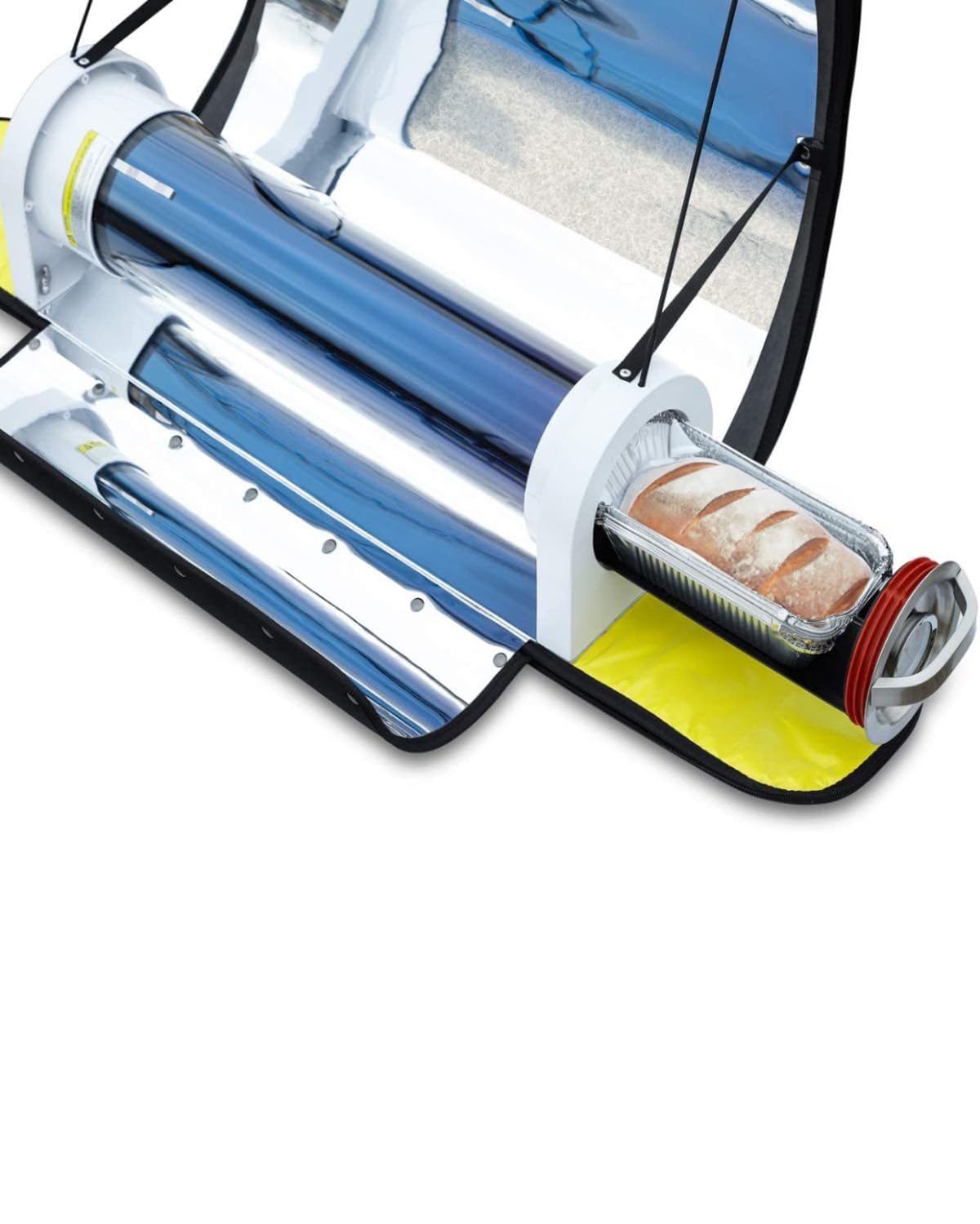 Portable Solar Oven - 4.5L Large Capacity Outdoor Solar Cooker with Thermometer for Camping, Hiking & Backpacking | Perfect for Family Picnics, Beach Trips & Emergency Preparedness