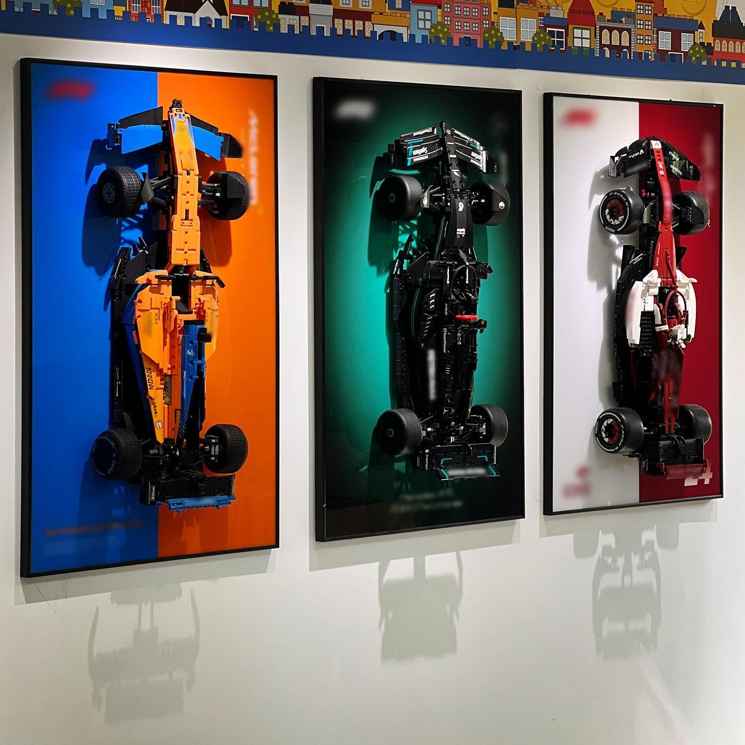 iLuane Lego Display Wallboard for 42141 Technic McLaren F1 2022 Race Car Model - Adult Building Kit & Collectible Wall Mount - Home Office Décor for Car Enthusiasts & Lego Fans (Perfect for Showcasing Your McLaren F1 Model in Living Rooms, Game Rooms, or Offices)