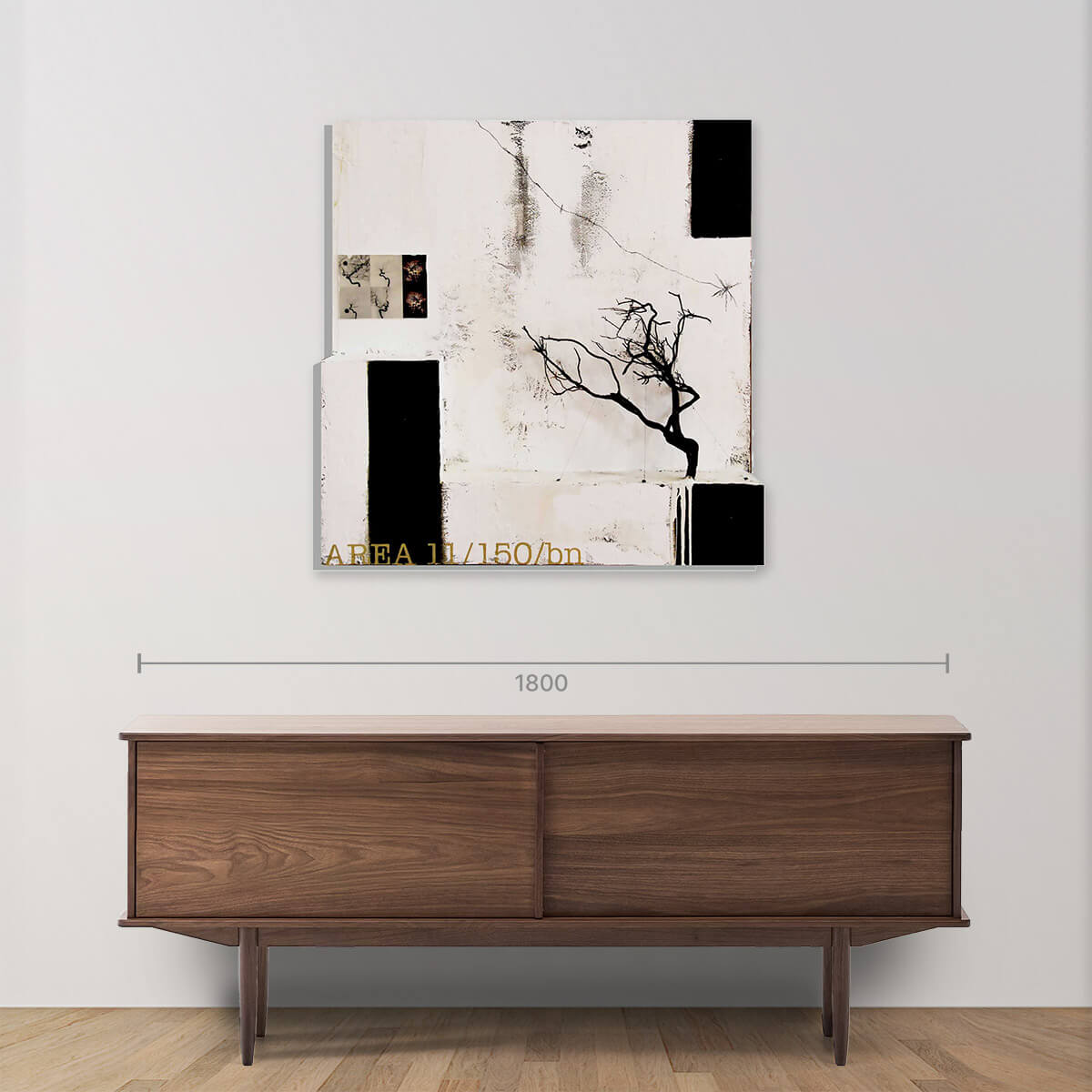 Modern Concrete Wall Art Sculpture - Abstract 3D Poster for Home & Office Decor - Perfect for Living Room, Bedroom, or Workspace