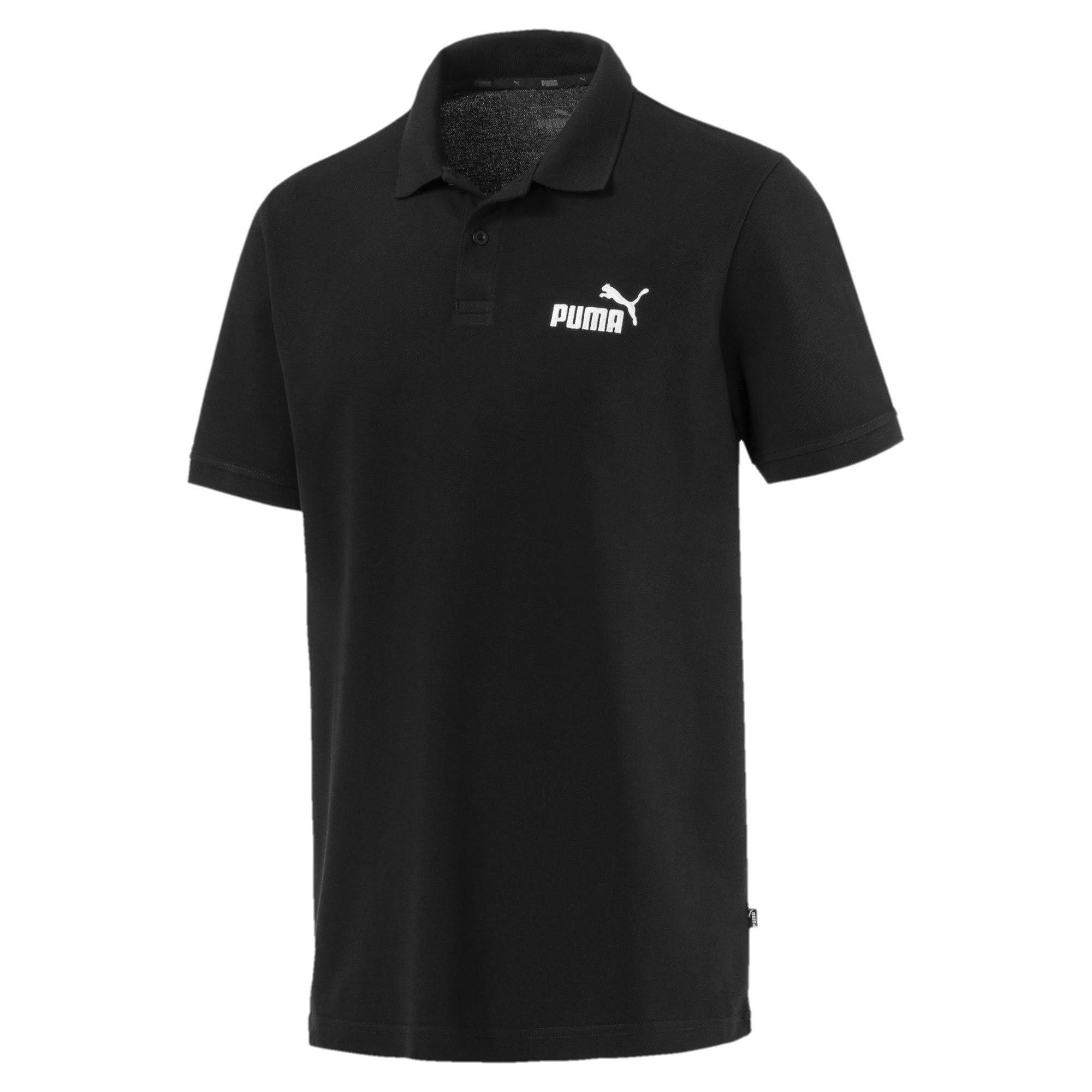 PUMA Men's Essentials Pique Polo Shirt - Breathable Cotton Blend, Classic Fit, Casual & Sporty Style - Perfect for Golf, Work, and Everyday Wear