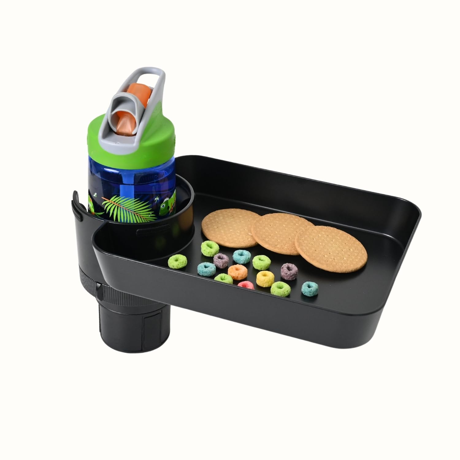 Adjustable Car Seat Tray for Kids - Snack & Drink Holder with Cup Tray for Toddler Travel - Perfect for Road Trips, Airplane & Long Car Rides - Durable & Spill-Proof Kids Travel Tray