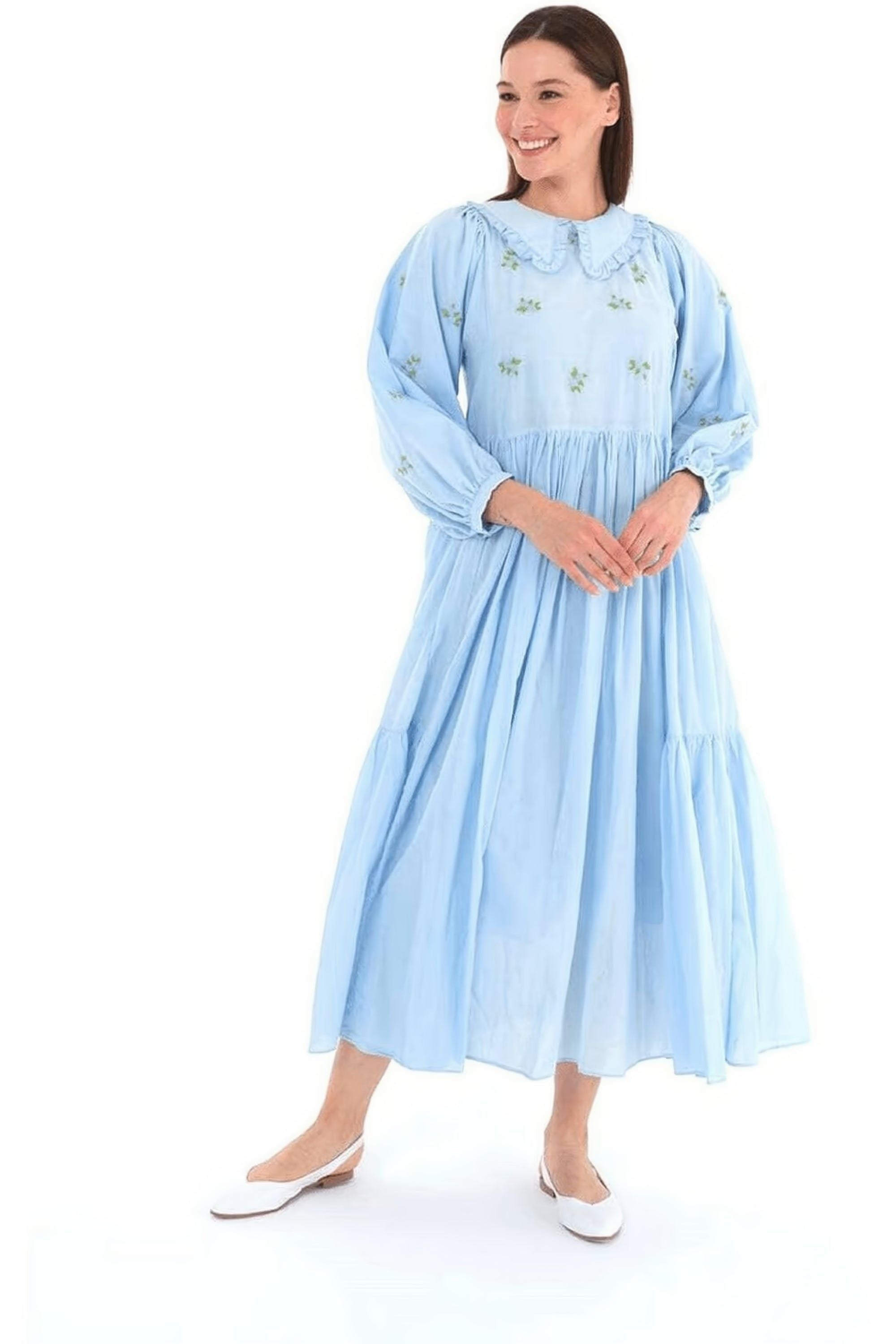 Alice Bohemian Summer Dress for Women - 100% Cotton Flowy Maxi Dress | Beach Vacation, Music Festival & Casual Outfit