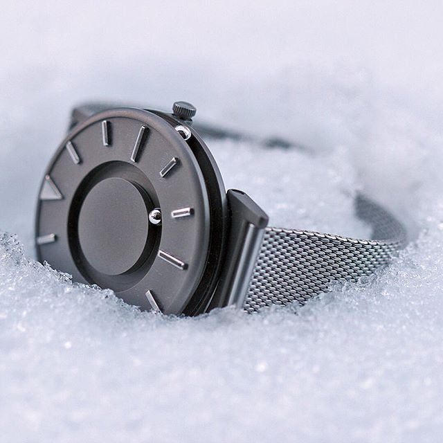Eone The Bradley Mesh Watch - Stylish Tactile Timepiece for Men & Women - Water-Resistant Analog Watch for Blind & Sighted - Perfect for Office, Travel & Everyday Wear
