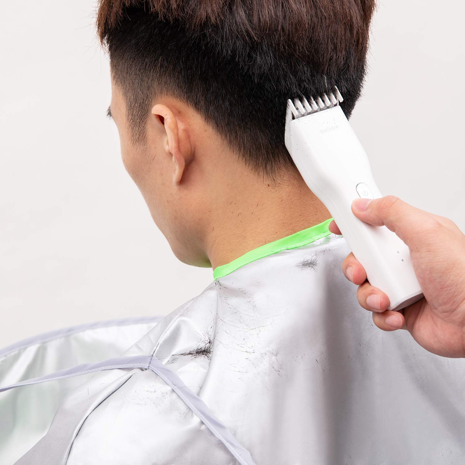 ZINZA Professional Hair Cutting Cape - Waterproof Barber Apron & Hair Catcher Cloak for Salon Stylists (Gray) | Ideal for Hairdressing, Home Haircuts & Pet Grooming