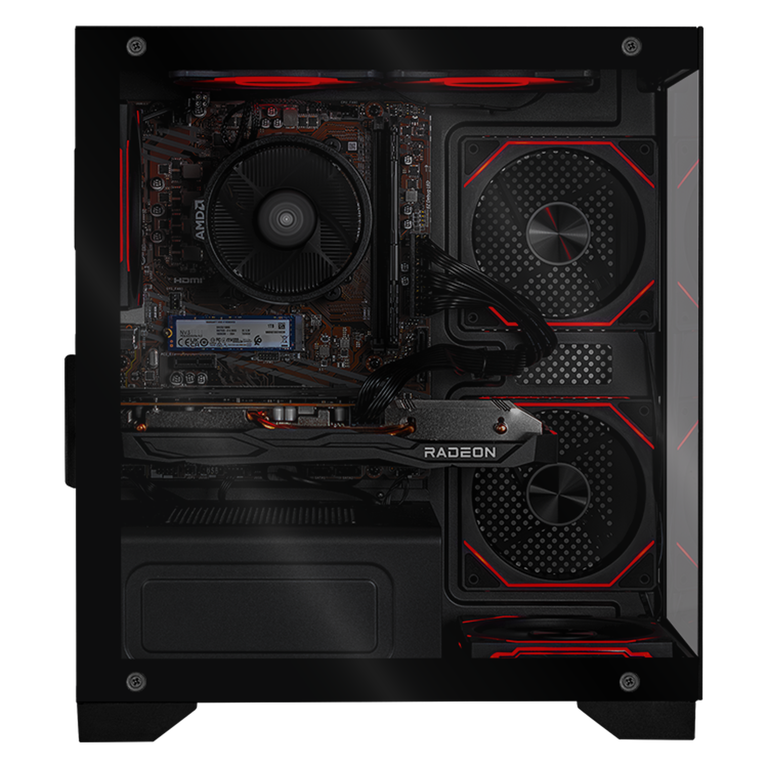 Xtreme PC Gaming Desktop - AMD Radeon RX 6600, Ryzen 5 5500, 32GB RAM, 1TB SSD, WiFi - High Performance Gaming Computer for Streaming & Esports - Perfect for 4K Gaming, VR & Content Creation