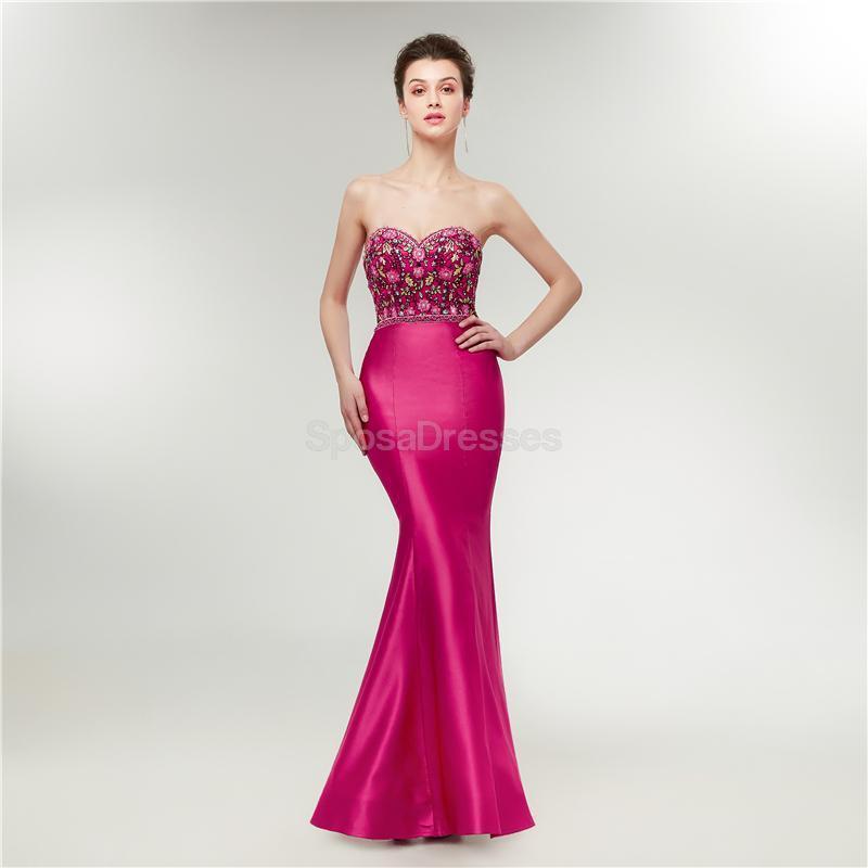 Elegant Fuchsia Mermaid Prom Dress for Evening Party & Formal Events - Perfect for Homecoming, Prom Night, and Special Occasions