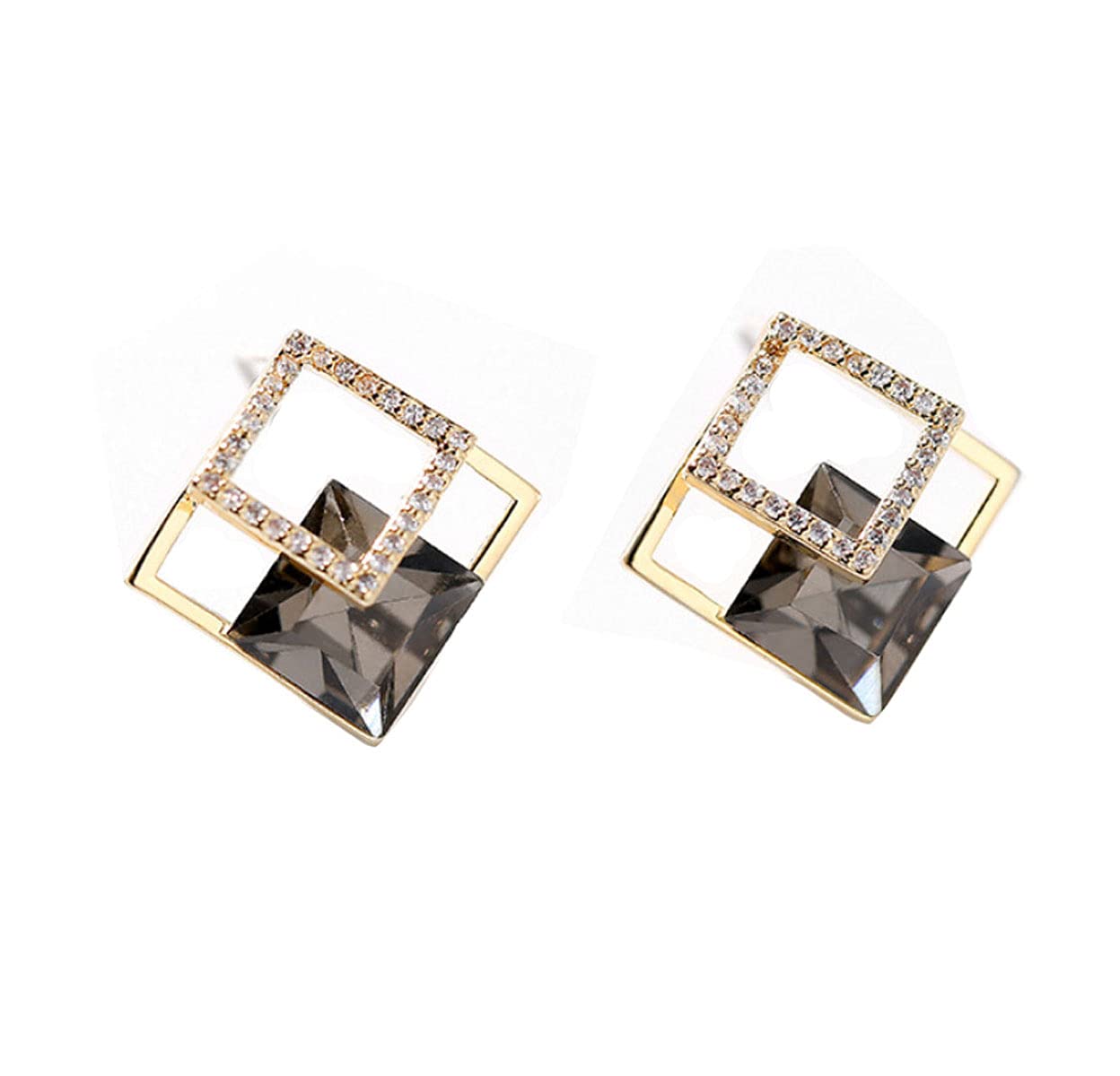 925 Sterling Silver Stud Earrings for Women - Cubic Zirconia Hypoallergenic Earrings - Perfect Gift for Girls & Women - Ideal for Everyday Wear, Parties & Special Occasions