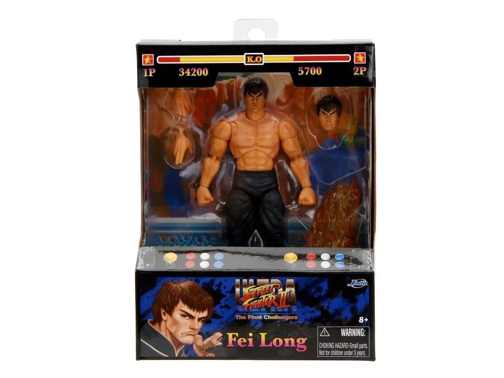 Ultra Street Fighter II: The Final Challengers Fei Long 1/12 Scale Action Figure - Collectible Fighting Game Character Model for Display & Gaming Battles