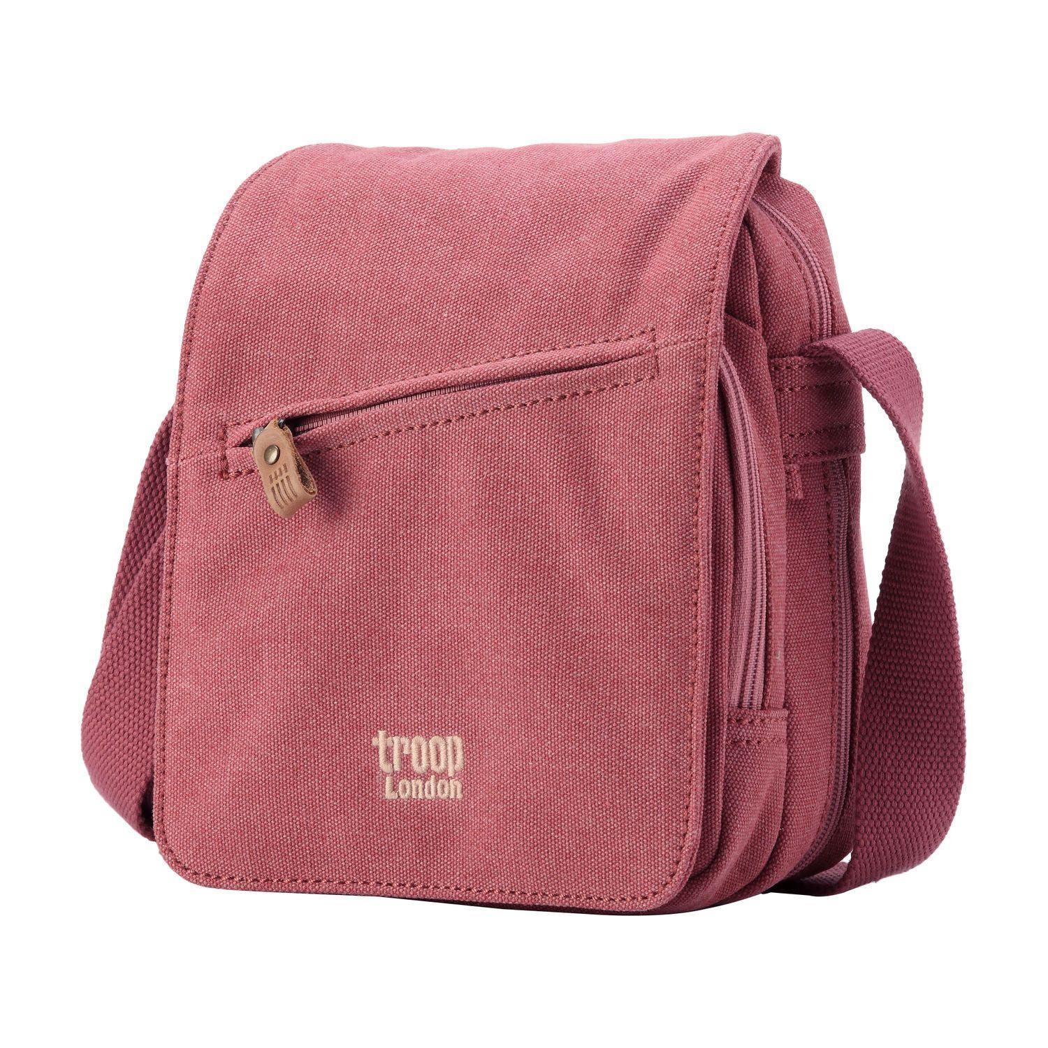 TRP0239 Troop London Classic Canvas Crossbody Bag - Stylish & Durable for Travel, Work & Everyday Use