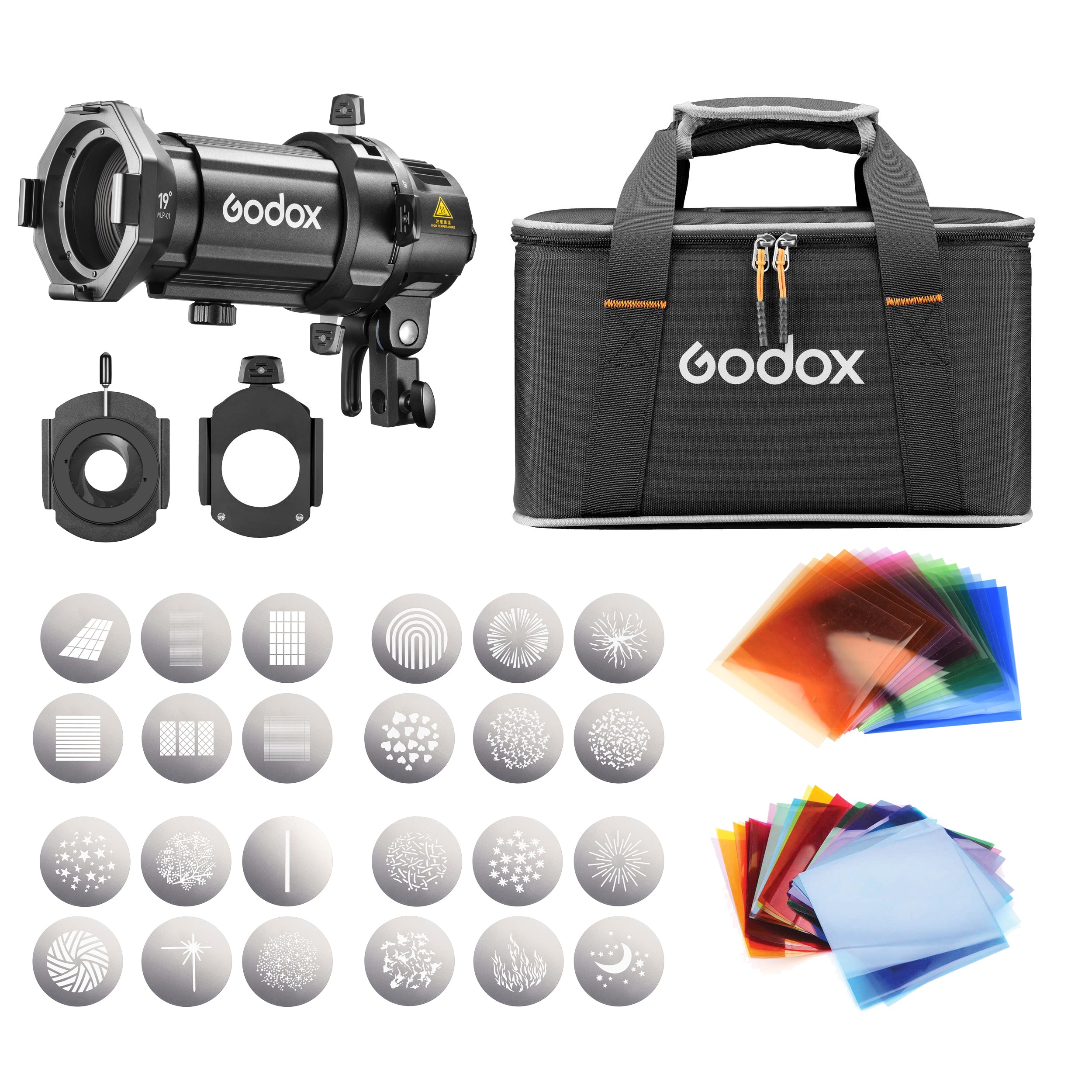 Godox MLP K Series Mount Projection Attachment Kit - Professional Photography Lighting Accessory for Studio & Outdoor Shoots