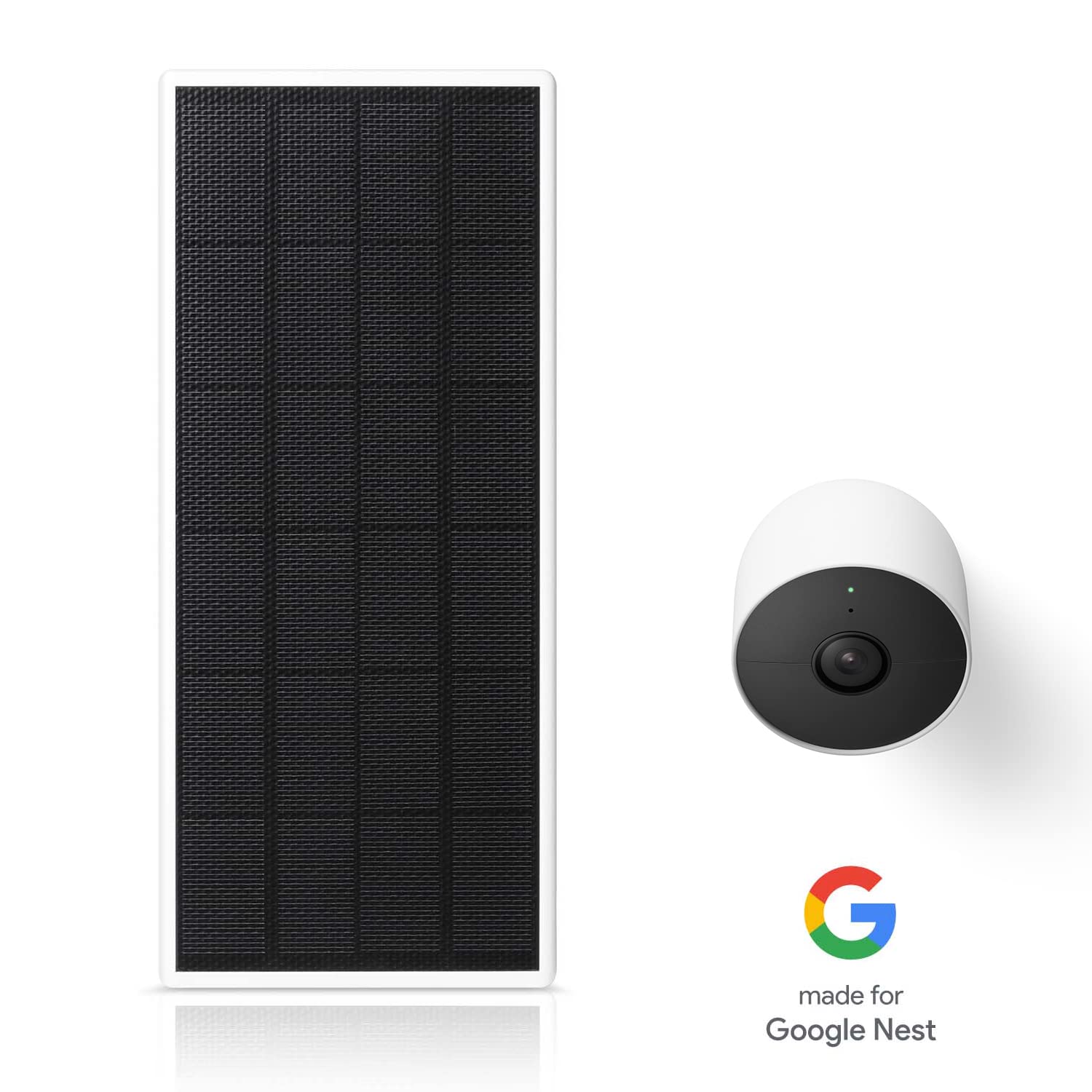 Wasserstein 2.5W Solar Panel for Google Nest Cam Outdoor/Indoor - Weatherproof Solar Charger for Nest Camera Battery (3-Pack) - Perfect for Home Security, Backyard Monitoring & 24/7 Surveillance