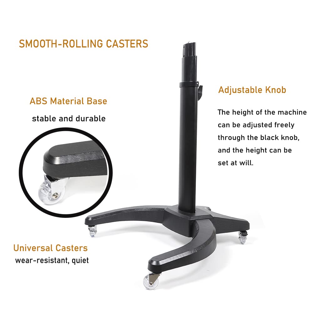 **Munsinn Professional Standing Hair Steamer with Micro Mist & Ozone - Salon & Home Use Hooded Floor Steamer for Deep Conditioning, Oil Treatment & SPA - Includes Rolling Stand (Black) - Perfect for Salons, Home Hair Care & Relaxing SPA Treatments**