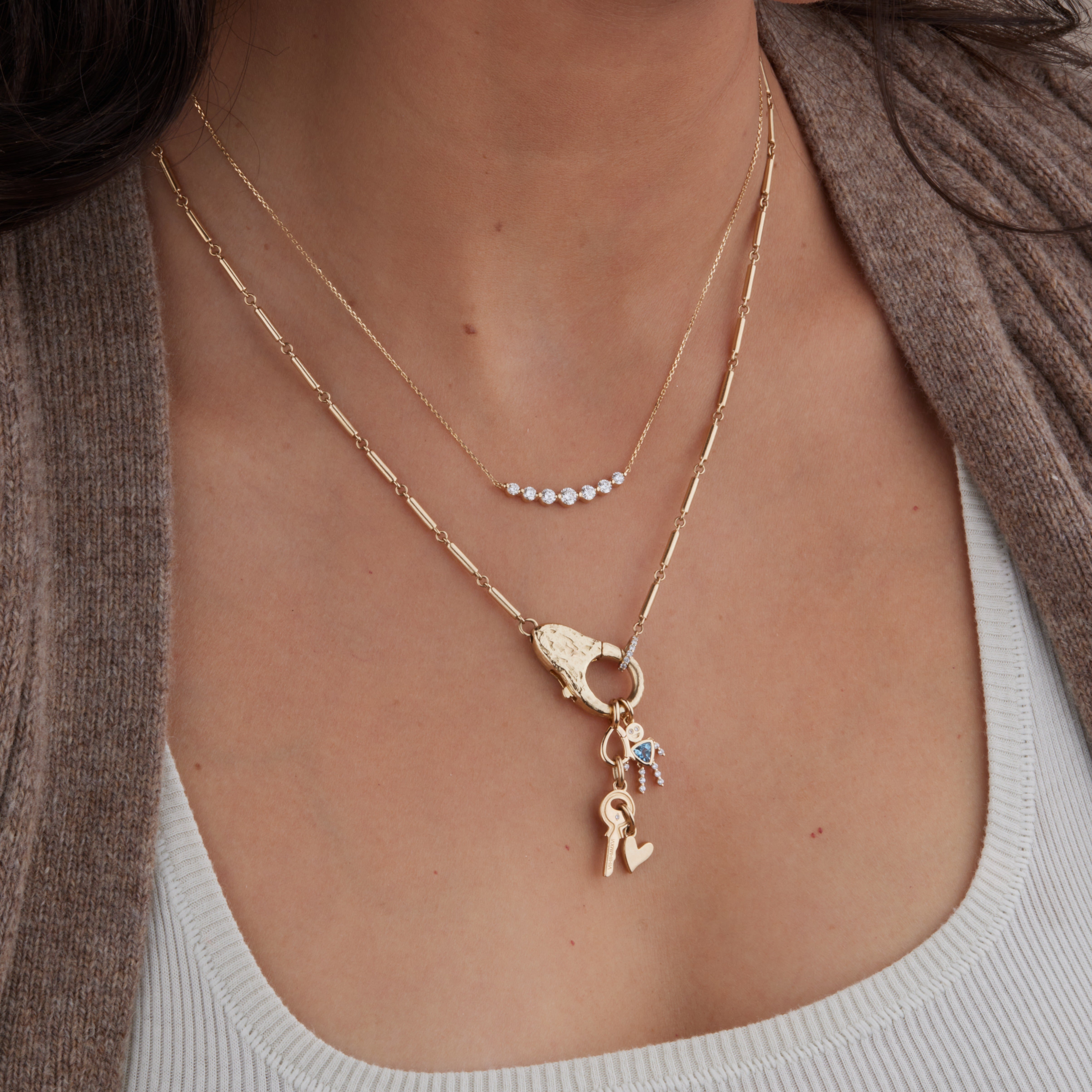 Lulu & Lox Elegant Charm Necklace for Women - Dainty Gold Pendant Jewelry Gift for Her - Perfect for Valentine's Day, Anniversary & Birthday Presents