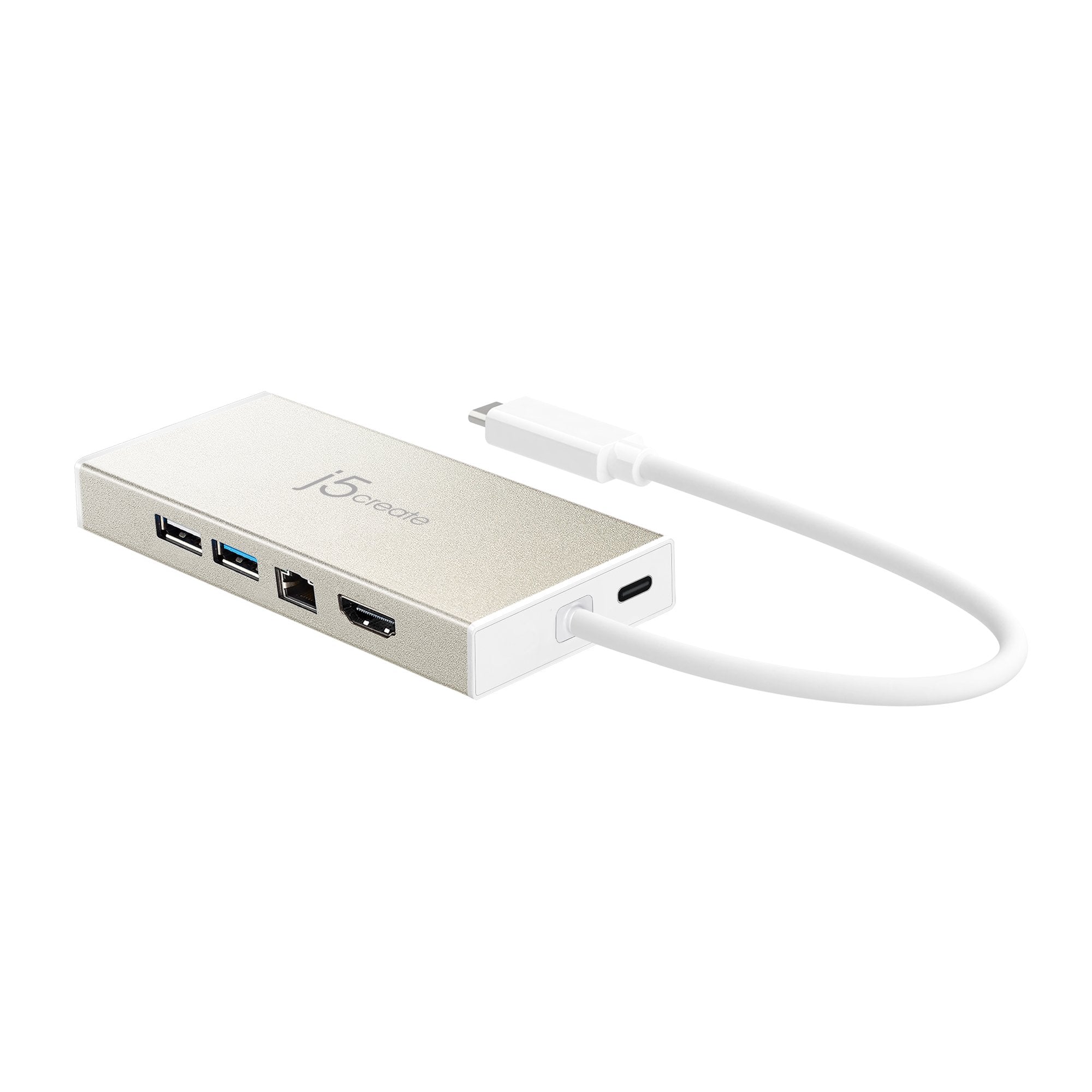 USB C Multiport Adapter with 100W Power Delivery - 4K HDMI, USB 3.0, Ethernet Port - Compatible with MacBook Pro/Air, Dell XPS, Chromebook - Perfect for Home Office, Business Travel & Online Meetings