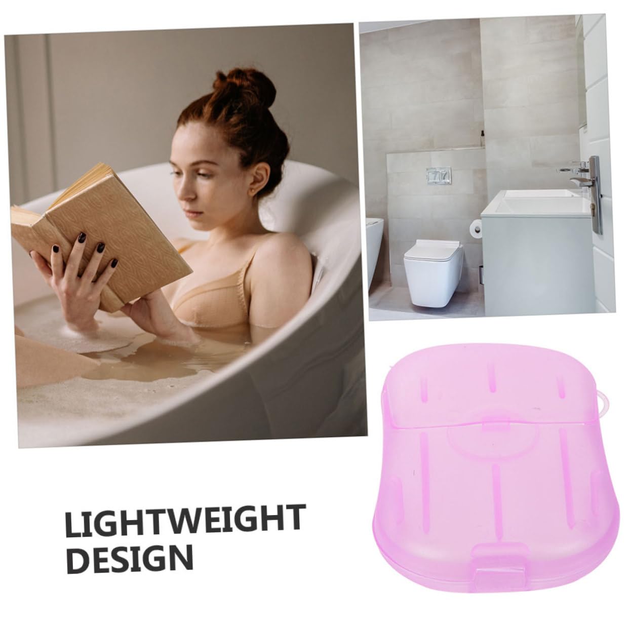 POPETPOP Portable Travel Soap Slices - Compact Hand Washing Soap for Camping, Hiking & Outdoor Activities | Lightweight Travel Essentials