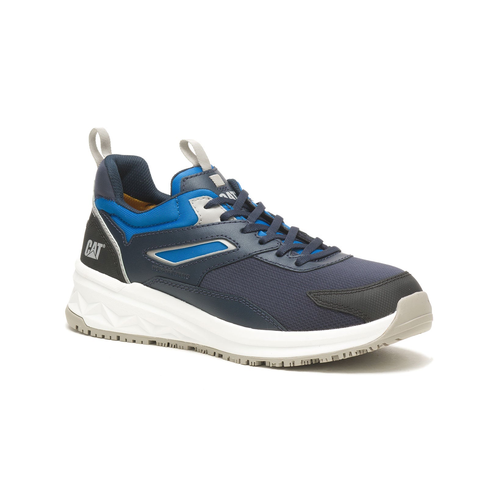 Streamline Runner Composite Toe Work Shoes for Men - Navy Blue Safety Shoes - Lightweight & Comfortable for Construction, Warehouse & Industrial Work