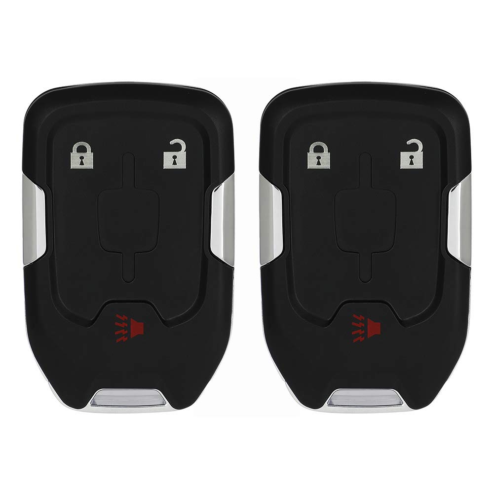 SCITOO 2-Pack Keyless Entry Remote Key Fob Shell Case Replacement for GMC Terrain 2018-2019 (3 Buttons, Uncut, FCC ID: 1551A-AA HYQ1AA) - Perfect for Lost or Damaged Key Fob Replacement, Easy DIY Installation