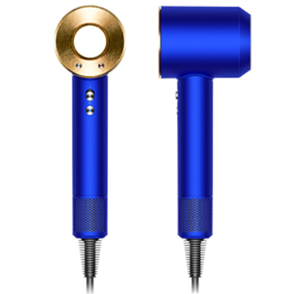 Dyson HD07 Supersonic Hair Dryer - Blue & 23.75K Gold Refurbished | 1 Year Warranty | Professional Salon & Home Use for Fast Drying & Hair Care