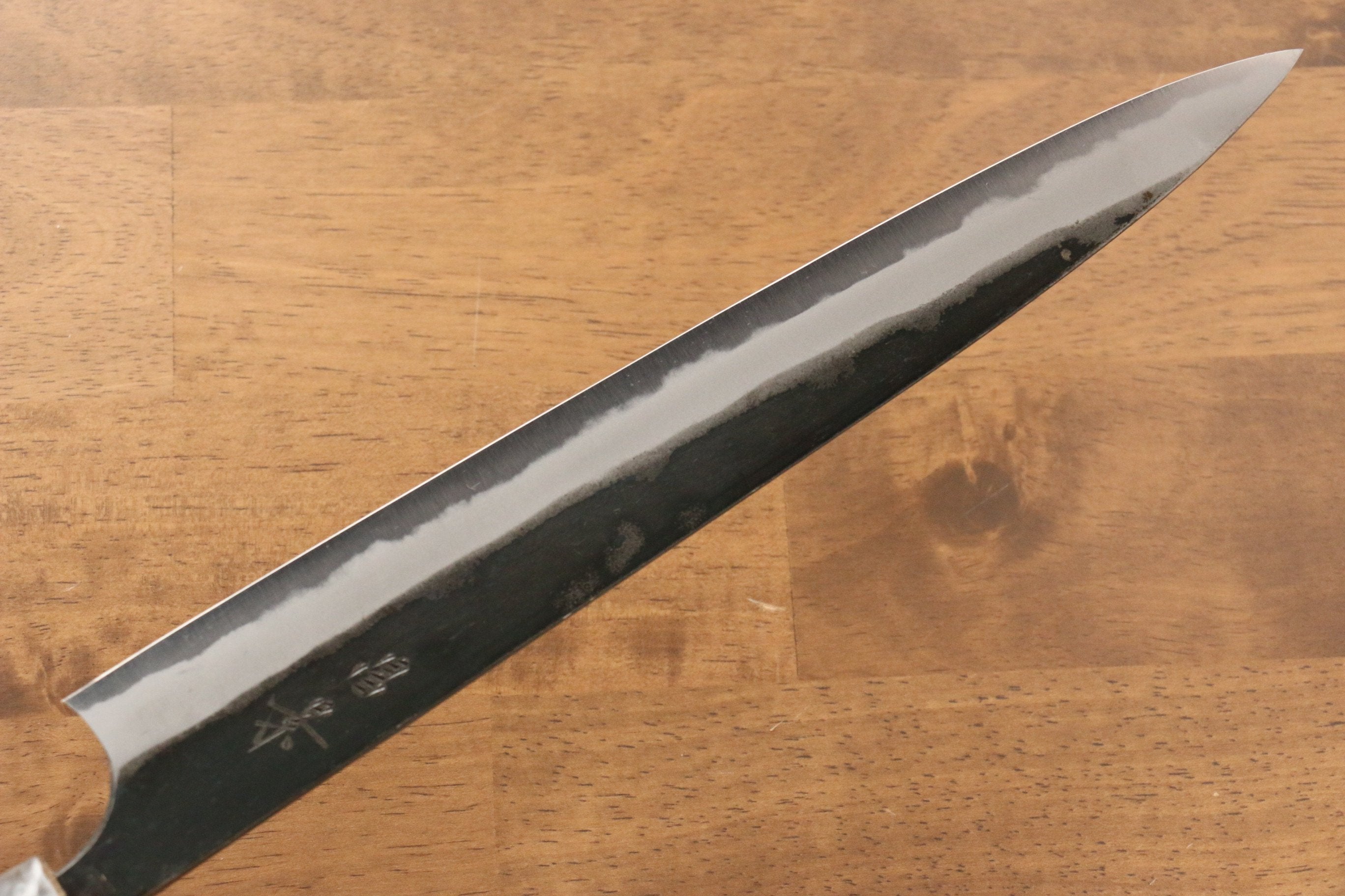 Masakage Mizu Blue Steel No.2 Sujihiki Knife 270mm - Japanese Chef Knife with Black Finish & American Cherry Wood Handle - Perfect for Slicing Meat, Sushi, and Precision Cutting