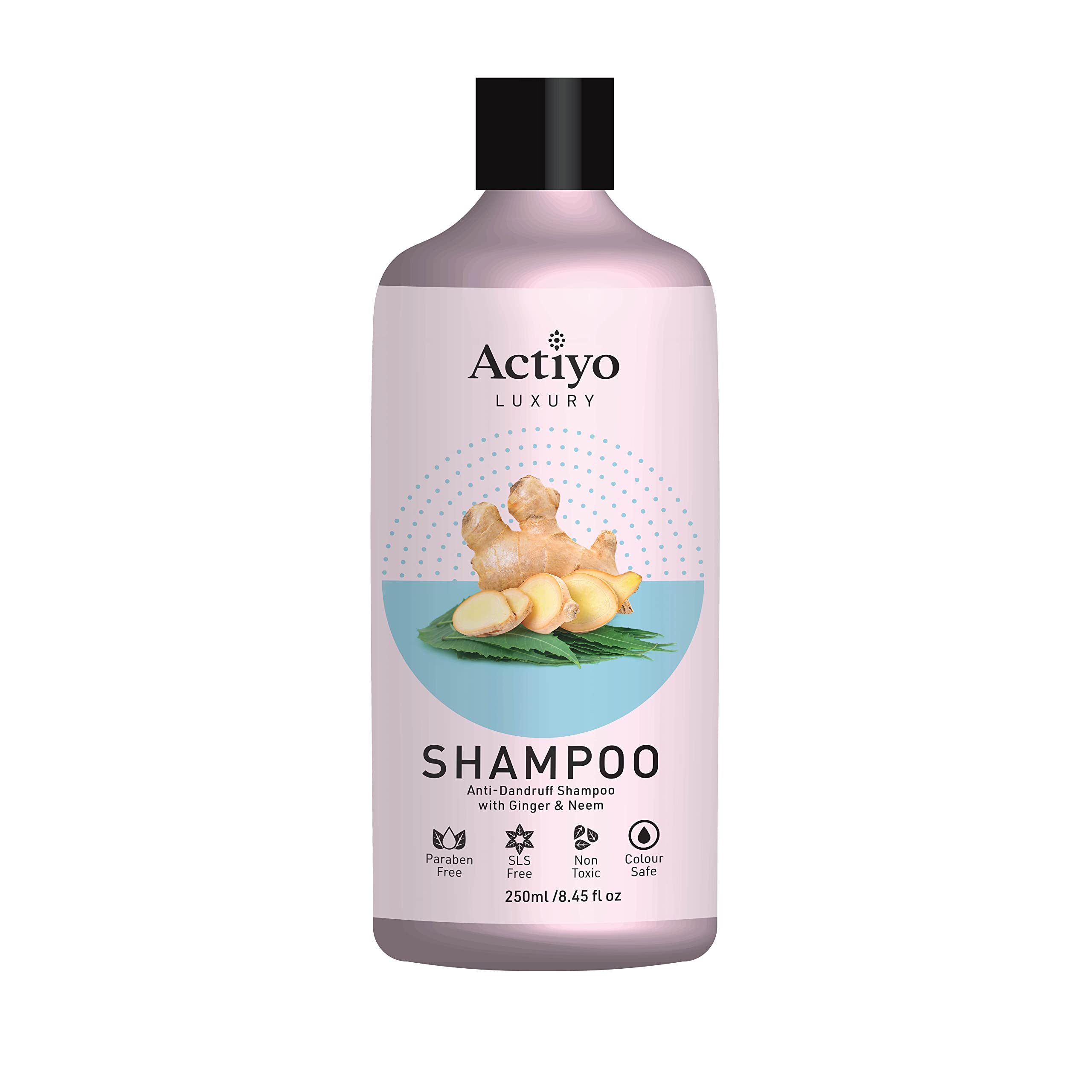 ACTIYO® Anti Dandruff Shampoo for Women & Men - Paraben & SLS Free, 8.5oz - Soothes Itchy Scalp & Controls Flakes - Perfect for Daily Use & Sensitive Scalp Care