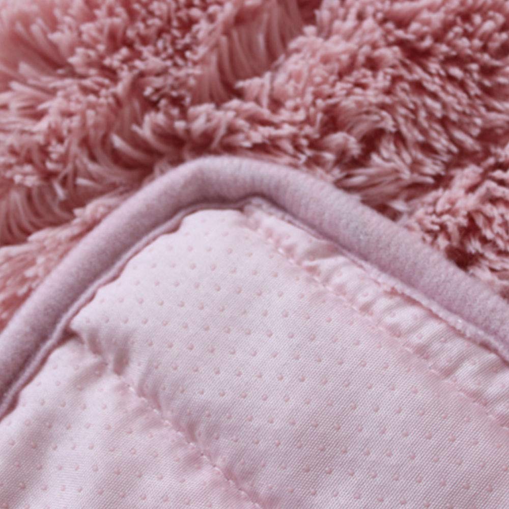 Luxury Faux Fur Sofa Cover - Shaggy Modern Sofa Throw Slipcover, Pink Winter Furniture Protector for Couches & Sectionals | Home Decor, Living Room Cozy Upgrade, Pet-Friendly Sofa Cover