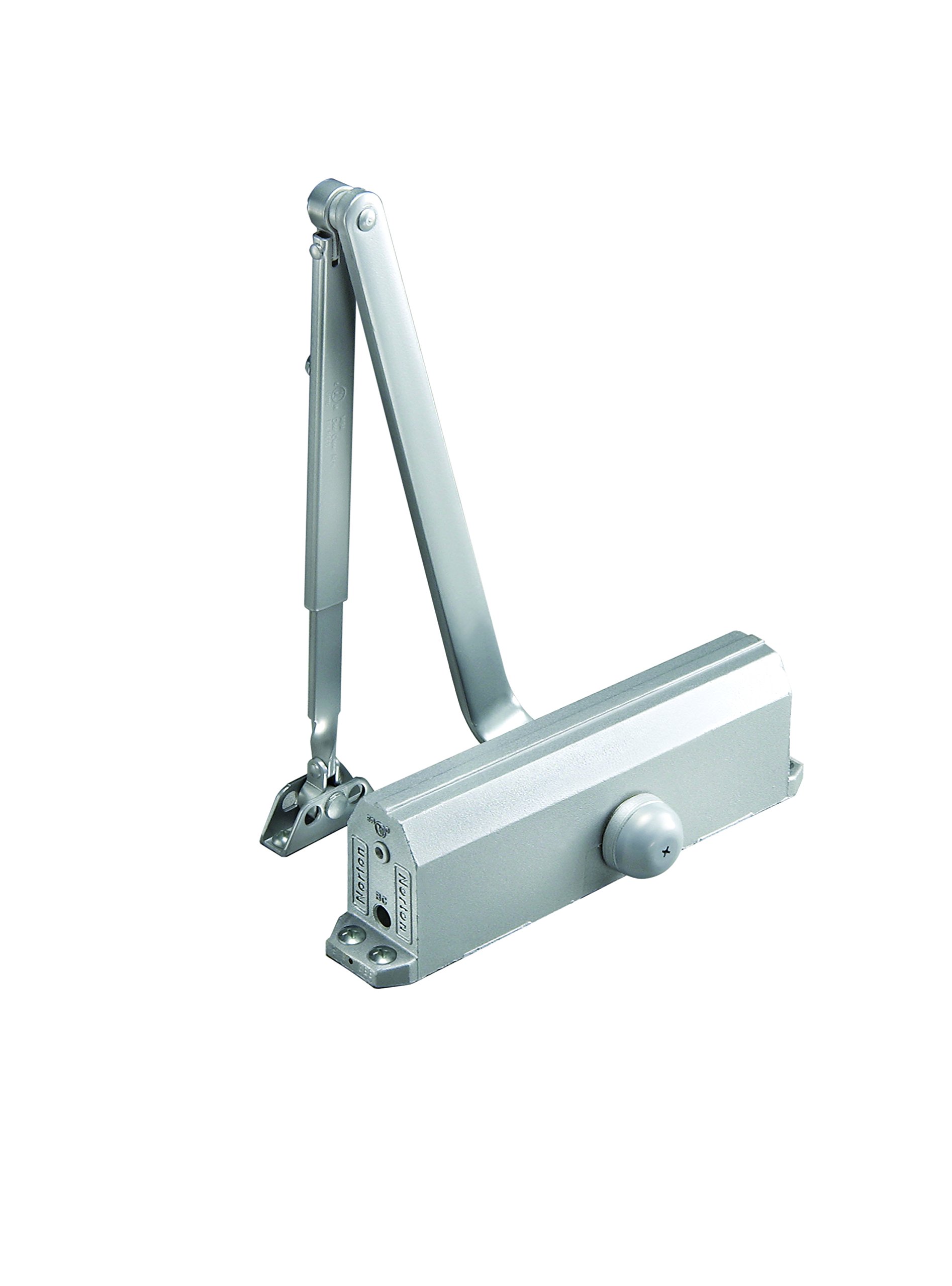 Norton 1604BC 689 1600 Series Size 4 Aluminum Power Door Closer with Backcheck - Heavy Duty Commercial Door Closer for Schools, Hospitals, and Office Buildings