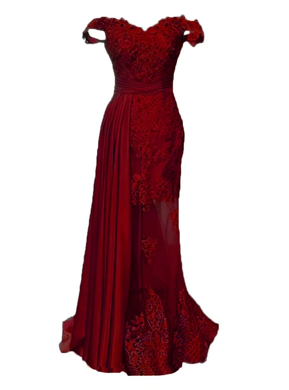 Elegant Off-The-Shoulder Mermaid Prom Dress with Appliques - Long Formal Evening Gown for Women | Perfect for Homecoming, Prom Night & Special Occasions